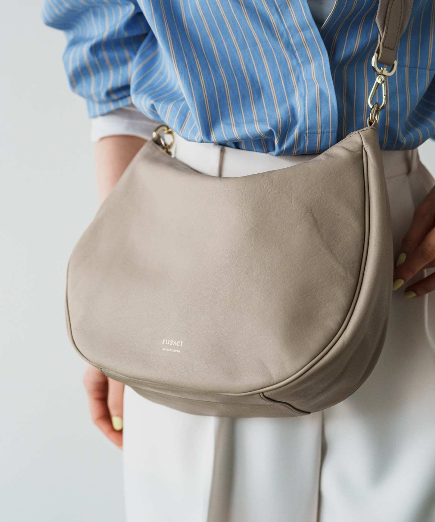 *4-6 WEEKS* (1447)Russet Soft leather 2-way shoulder bag