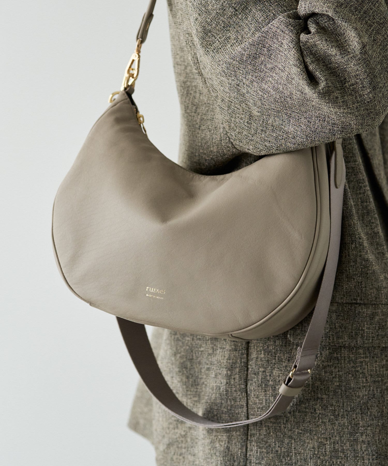 *4-6 WEEKS* (1447)Russet Soft leather 2-way shoulder bag