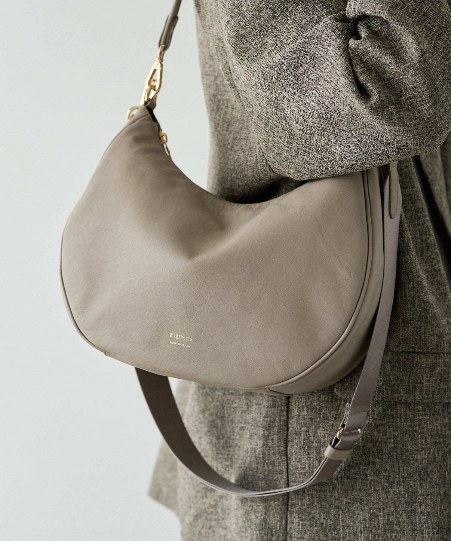 *4-6 WEEKS* (1447)Russet Soft leather 2-way shoulder bag