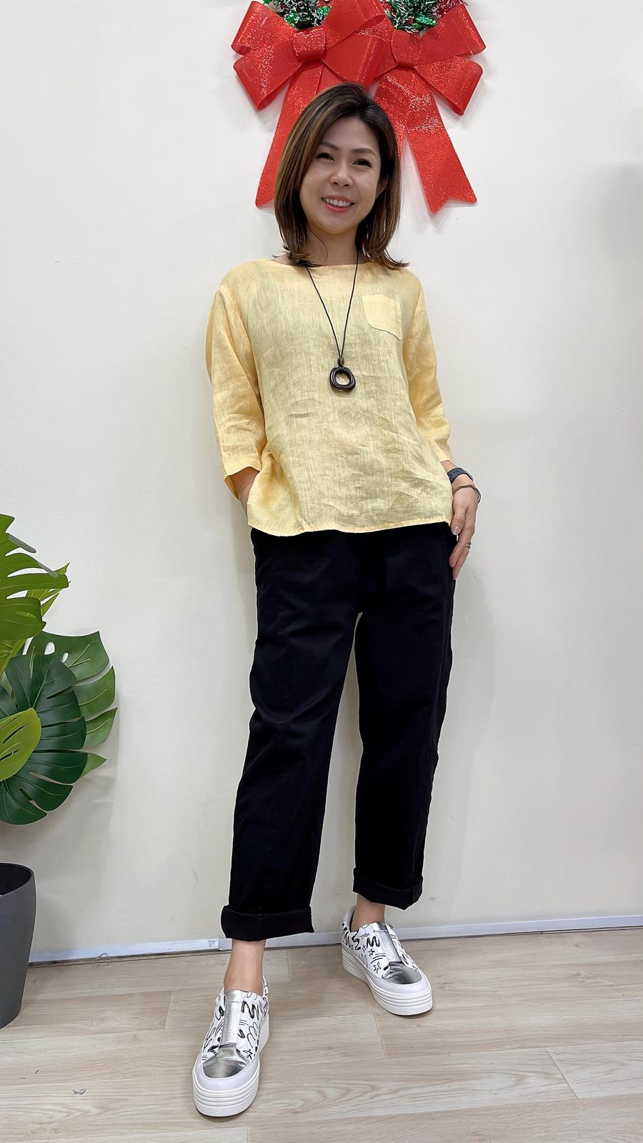 (D4207)Linen Top
