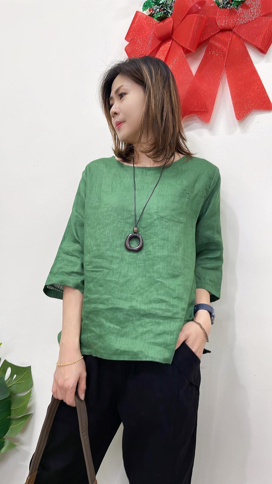 (D4207)Linen Top
