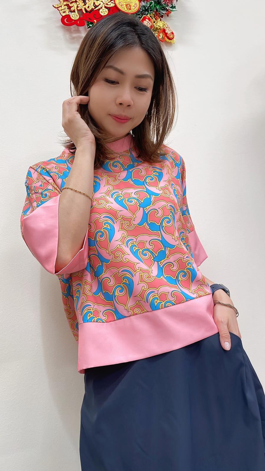 (D4274)Pattern Top