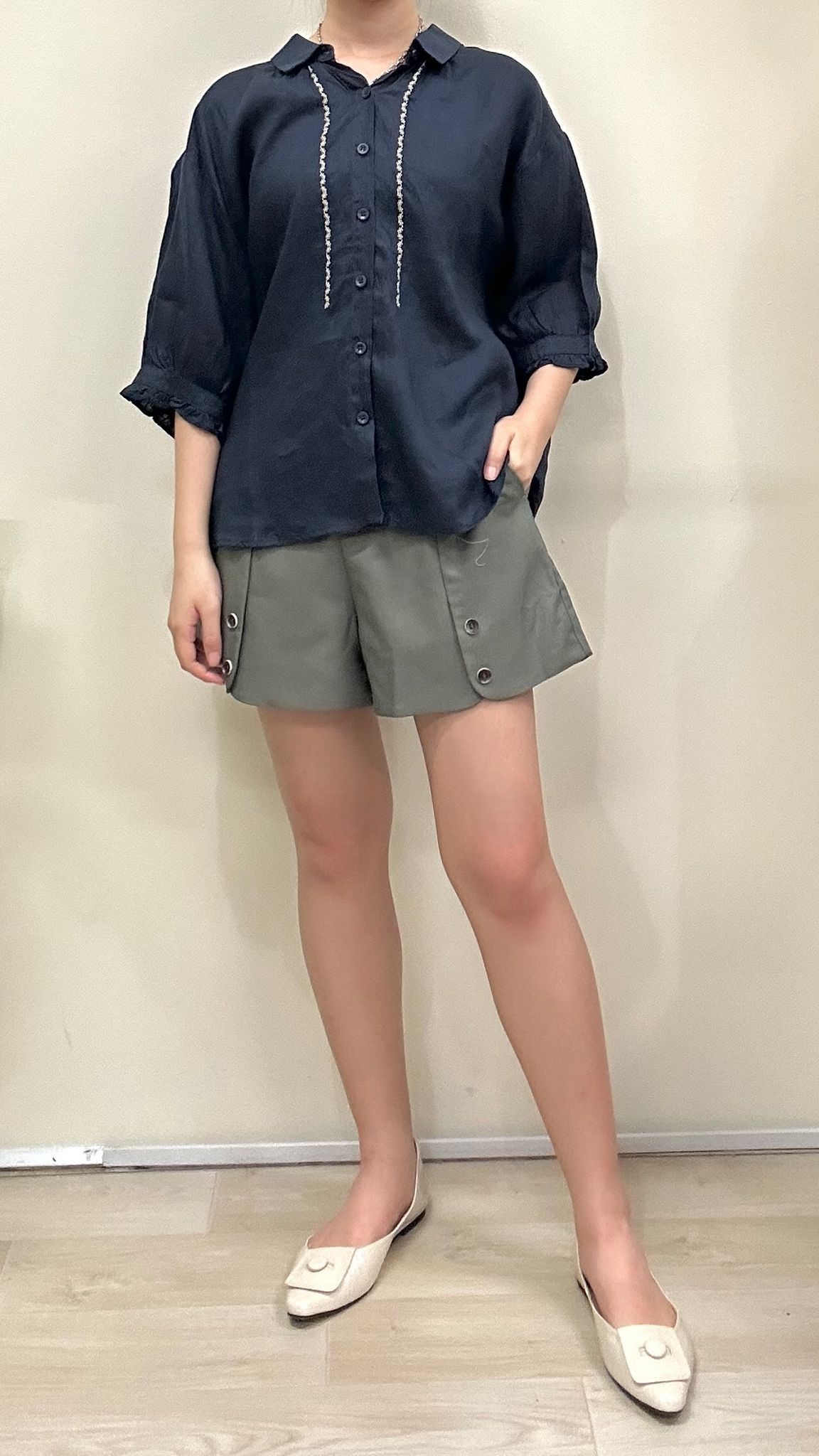 (D4208)Linen Top