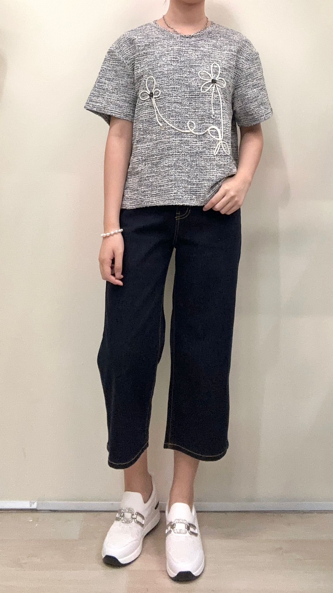 (D2176)Denim Pants