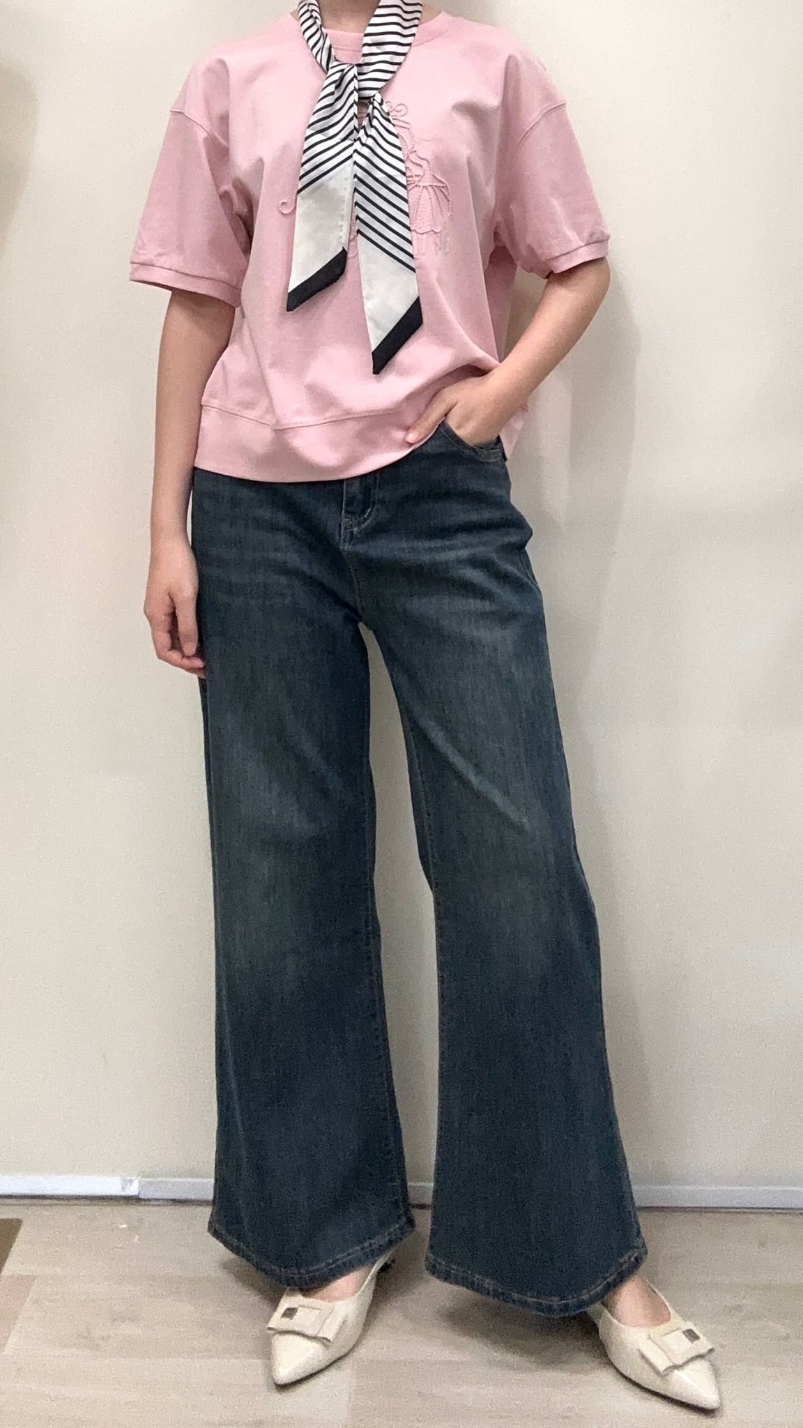 (D2173)Denim Pants