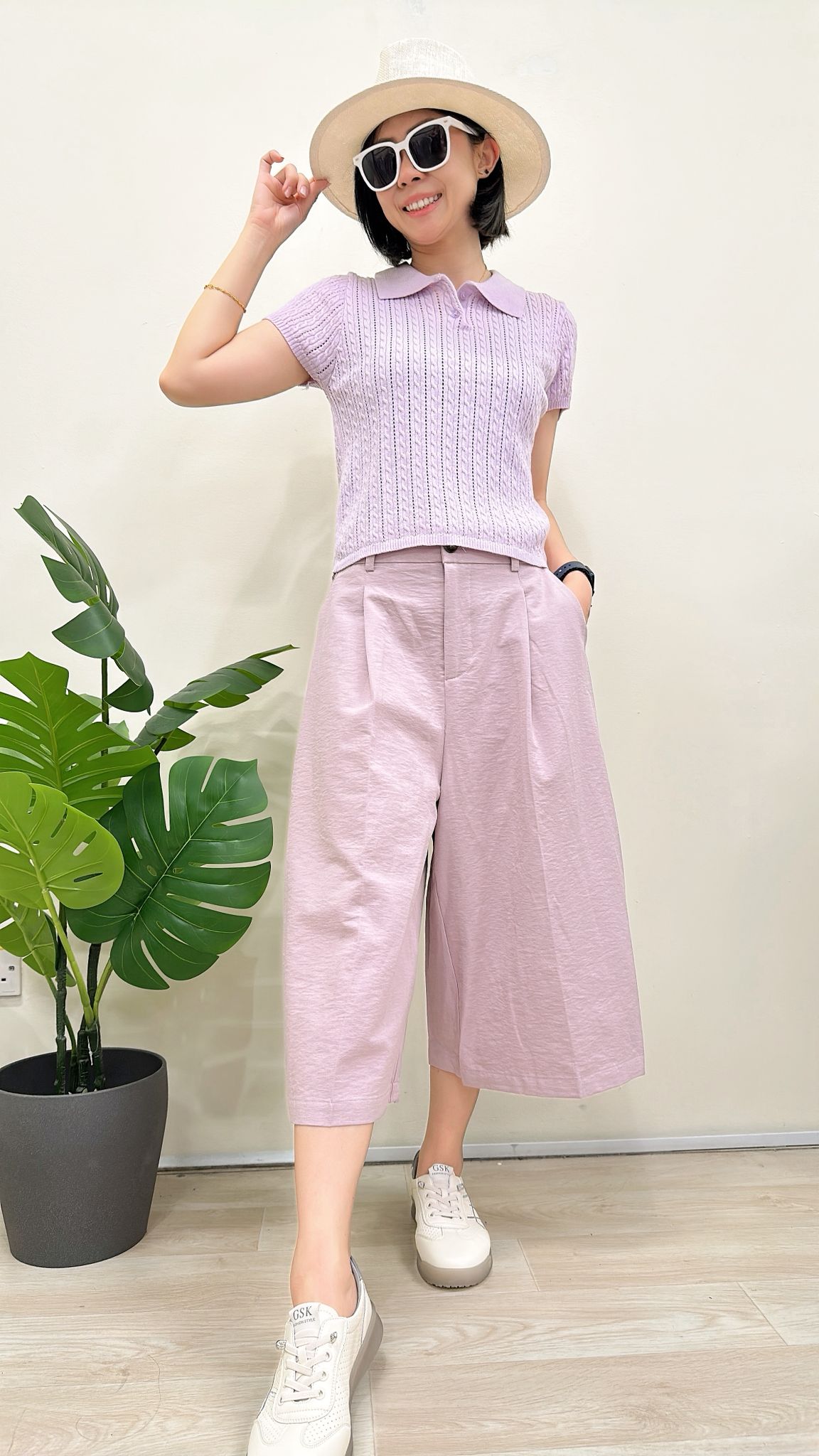 (D4451)Knitted Top
