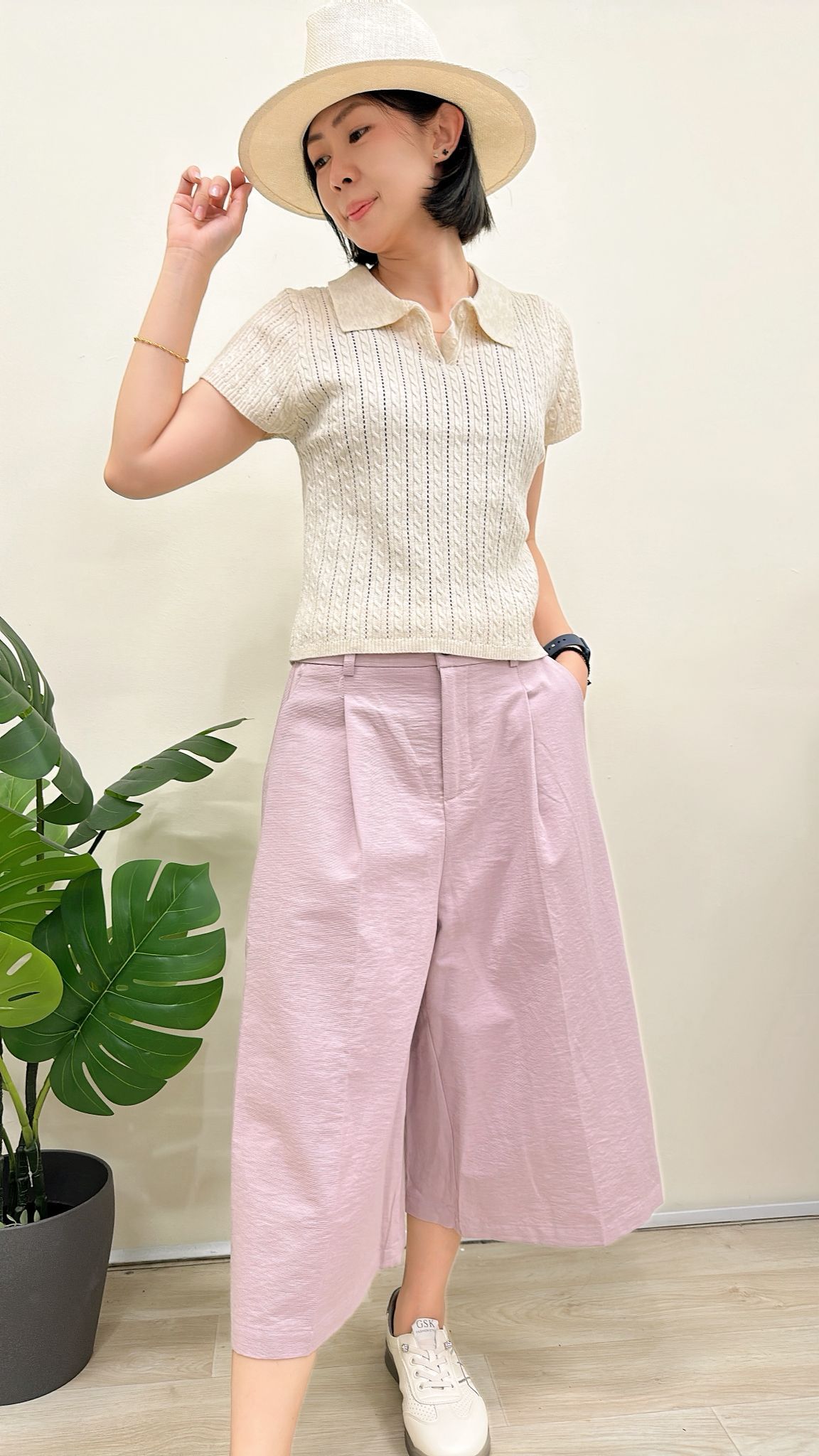 (D4451)Knitted Top