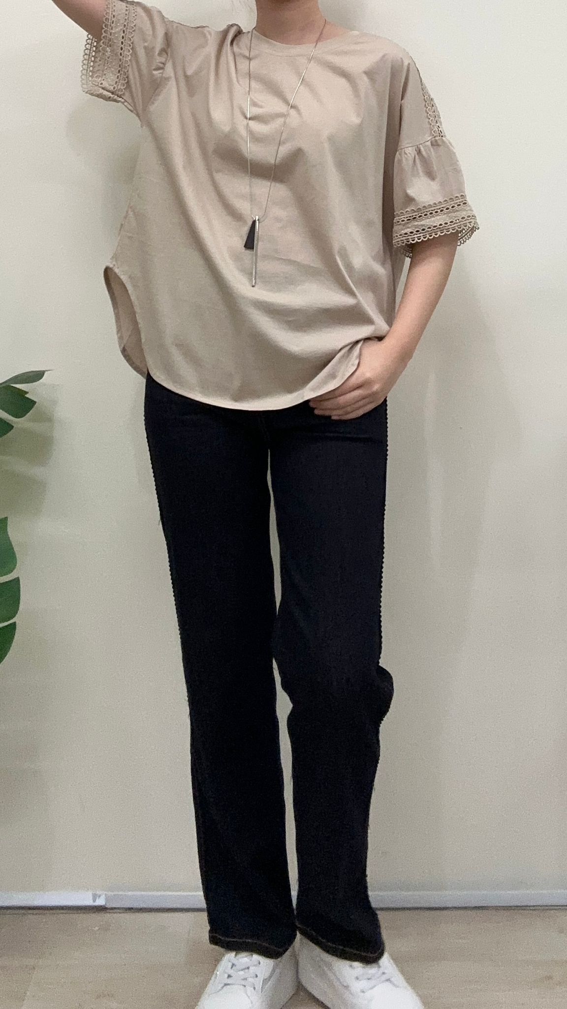 (D2387)Denim Pants