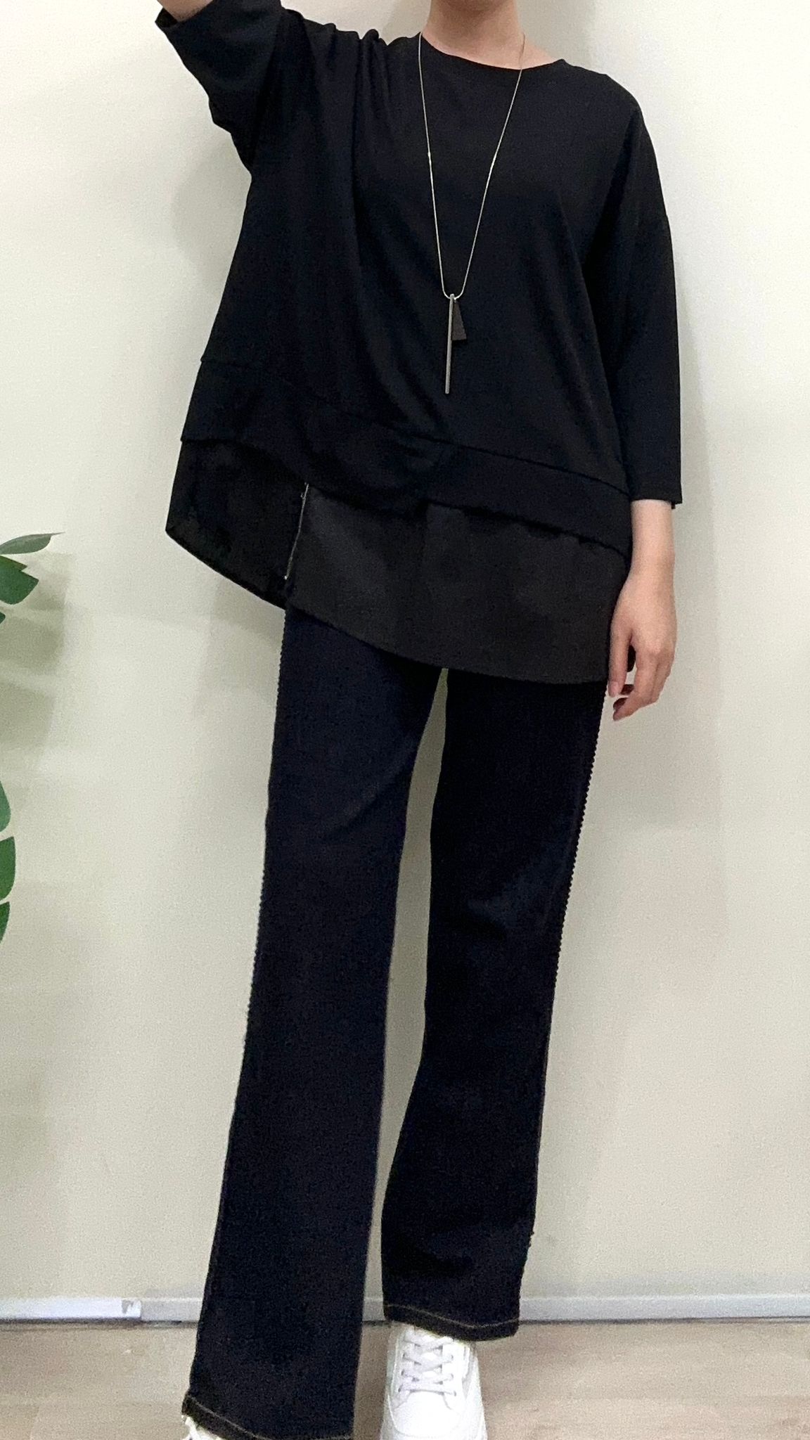 (D2387)Denim Pants