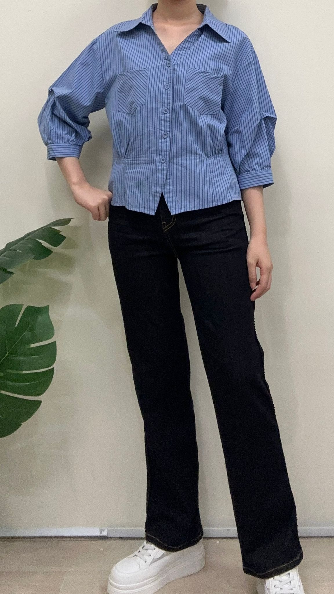 (D2387)Denim Pants