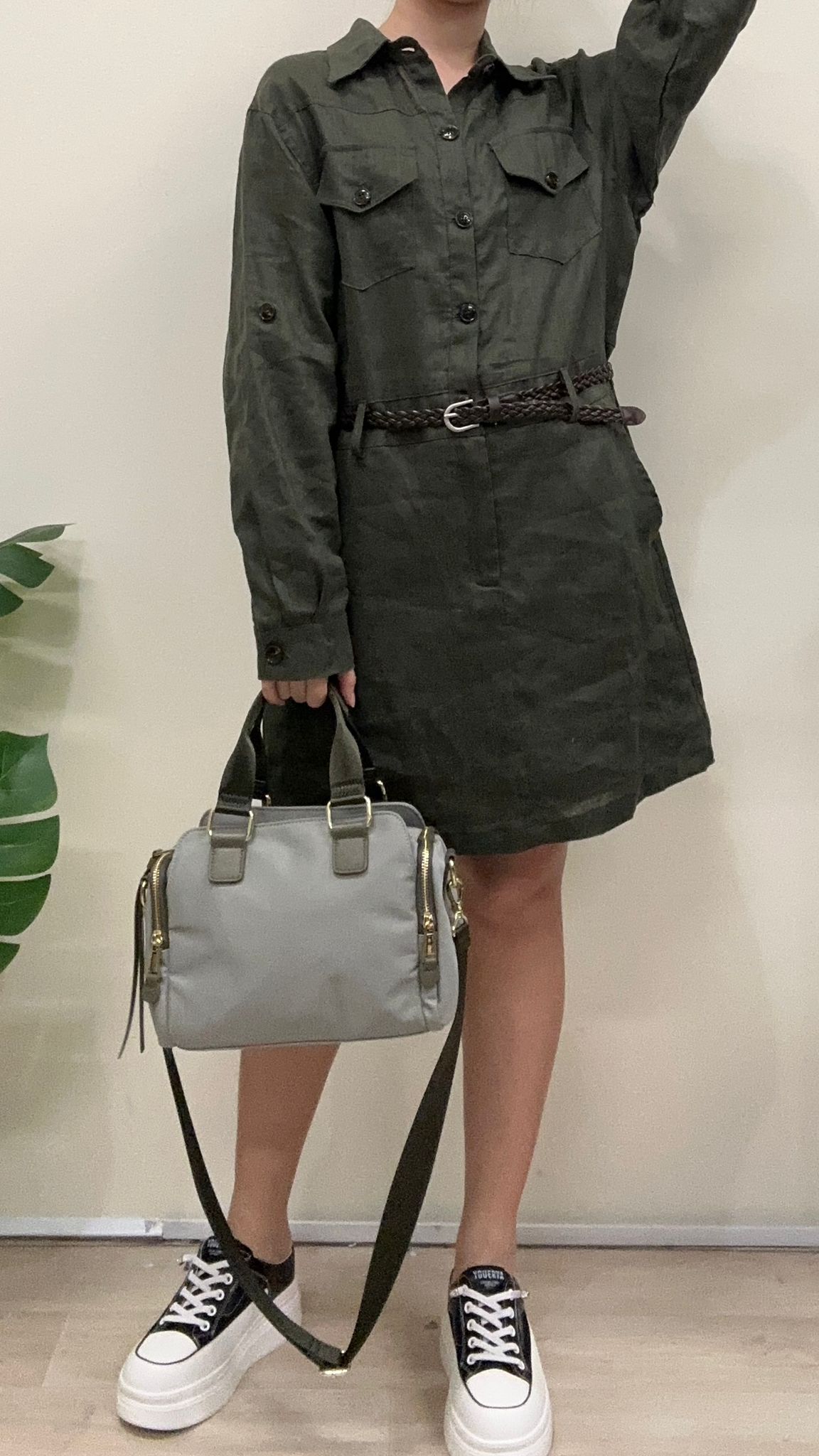 (D603)Linen Dress