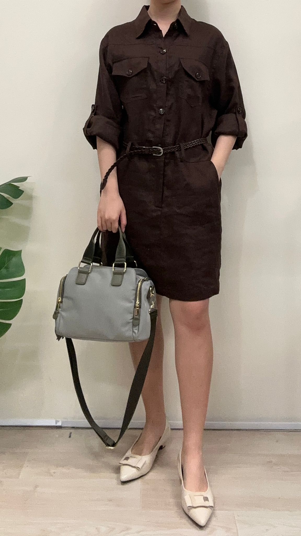 (D603)Linen Dress
