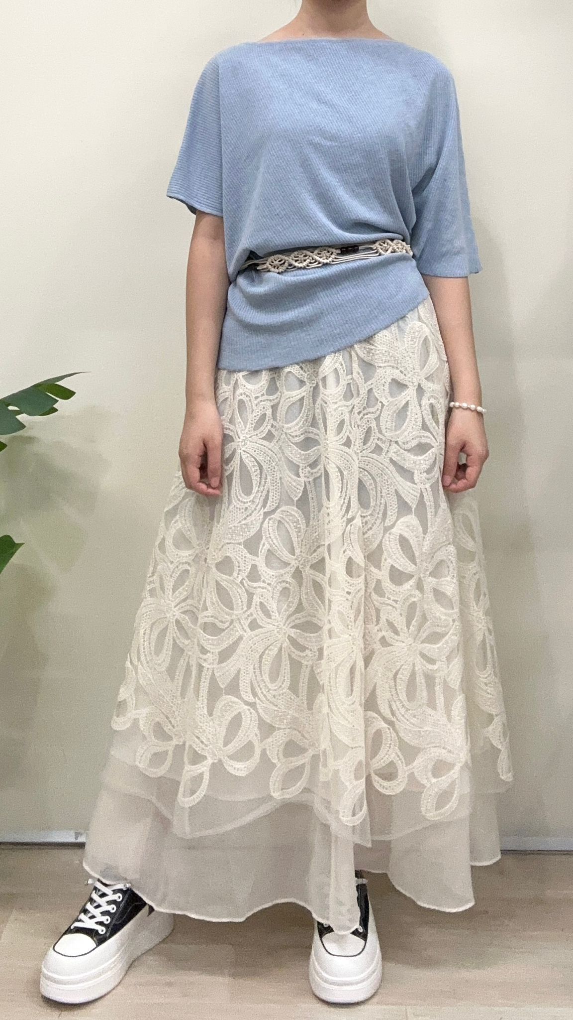 (D4518)Knitted Top