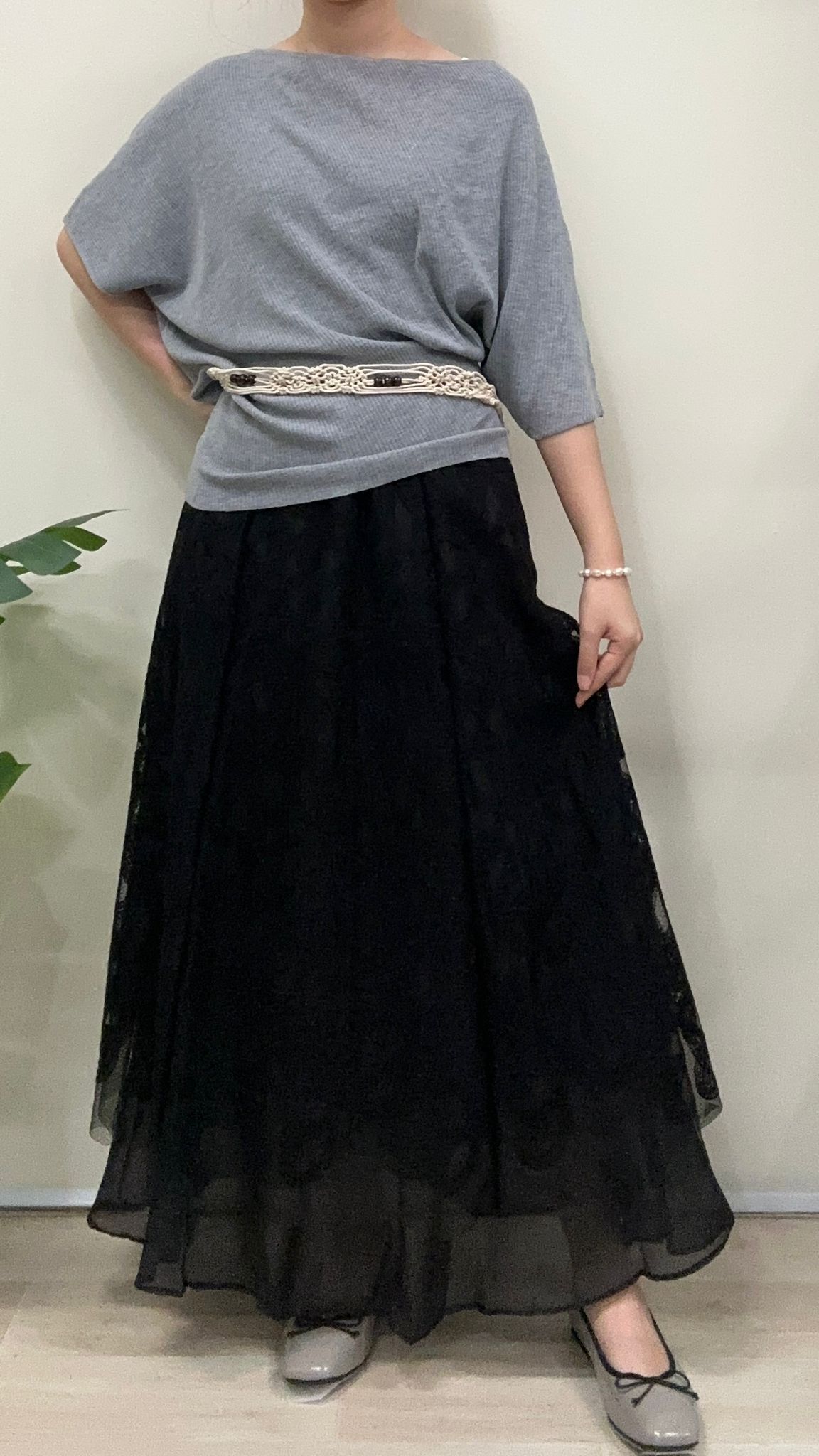 (D4518)Knitted Top