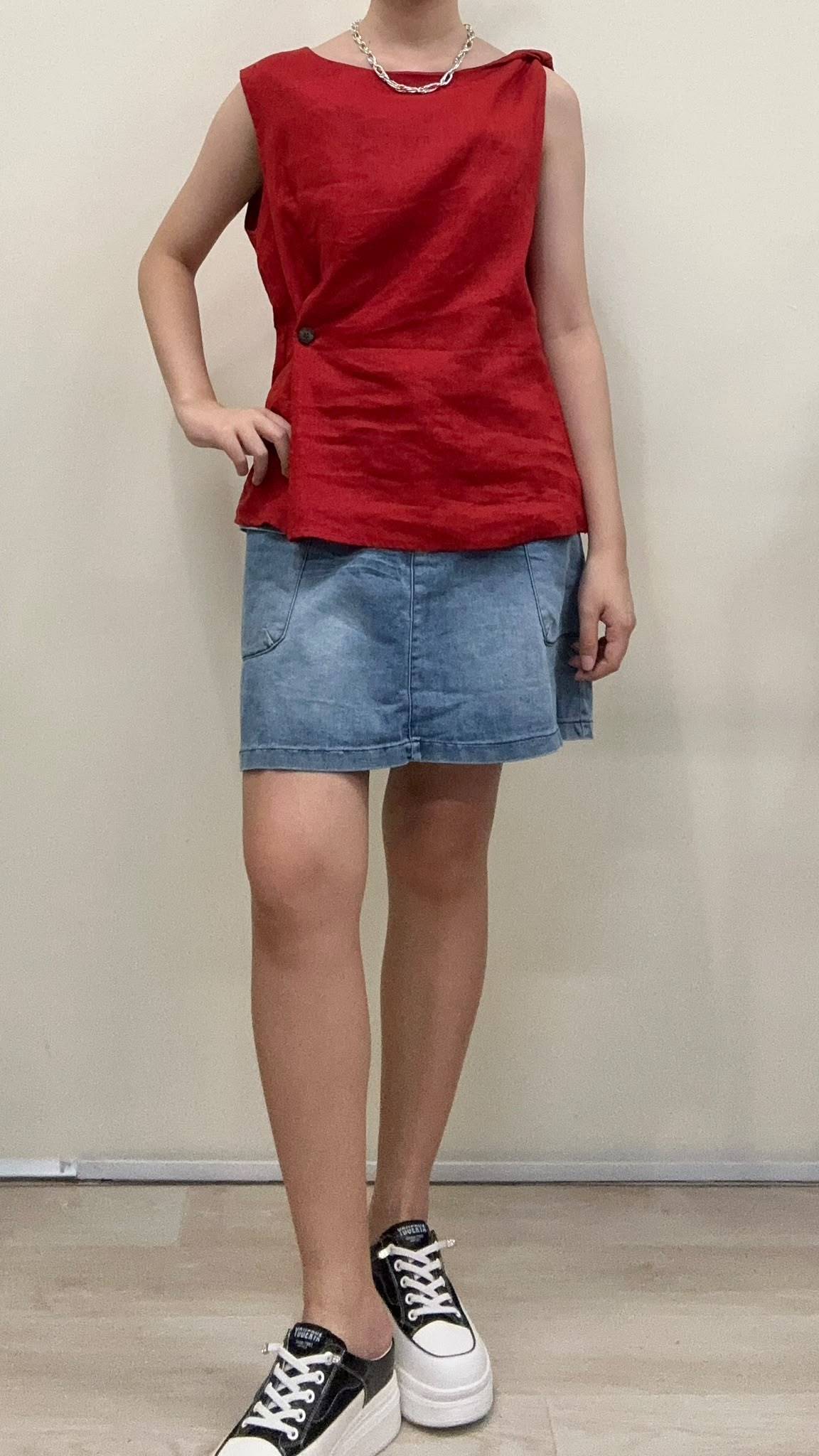 (D4550)Linen Top