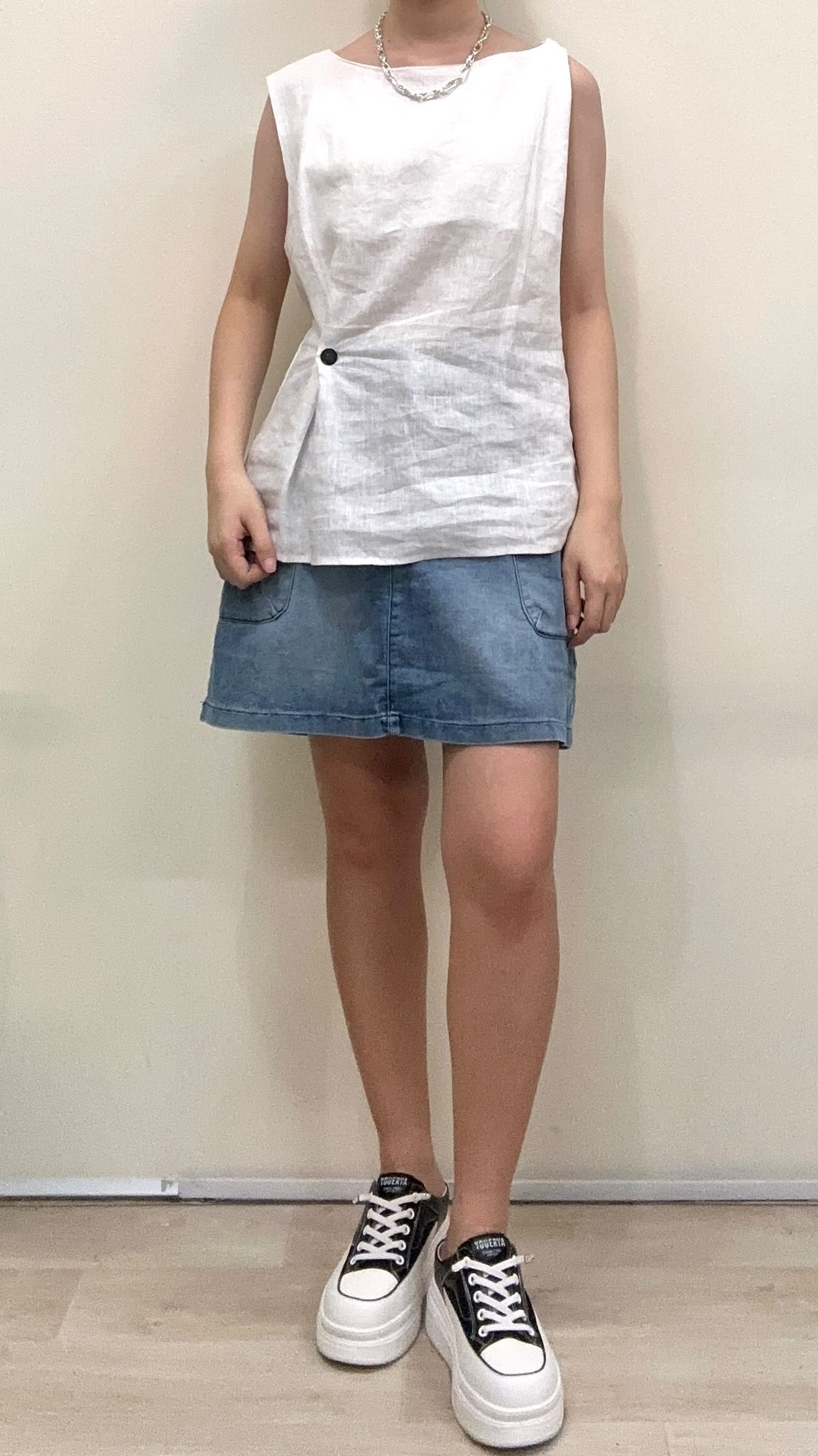(D4550)Linen Top