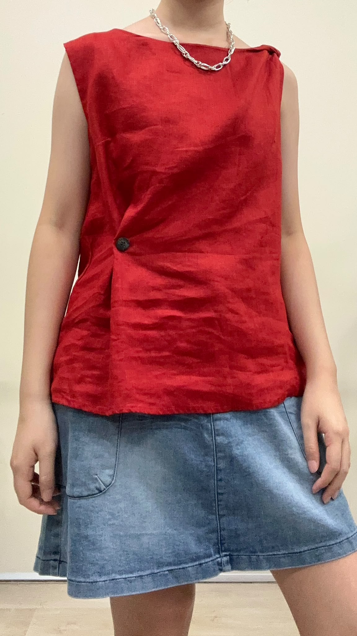 (D4550)Linen Top
