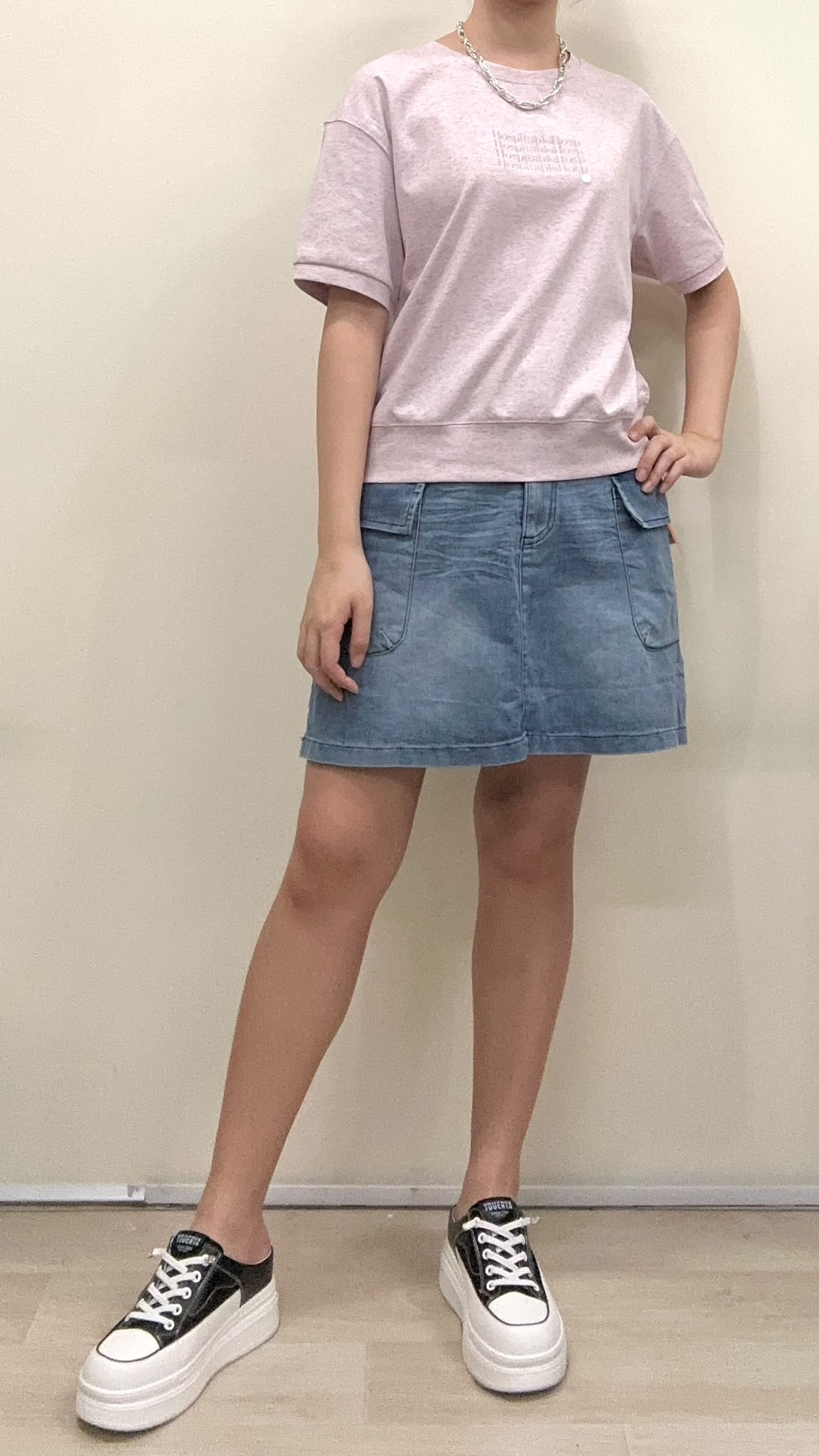 (D2420)Denim Skirt