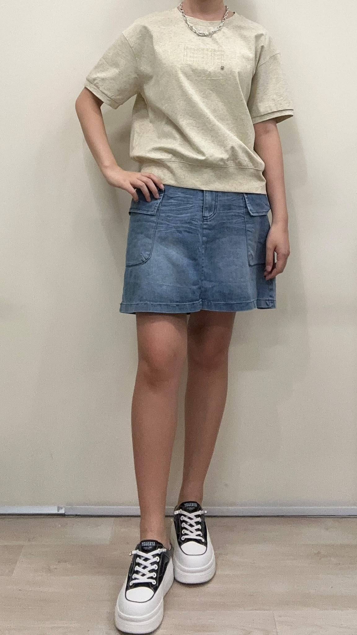 (D2420)Denim Skirt