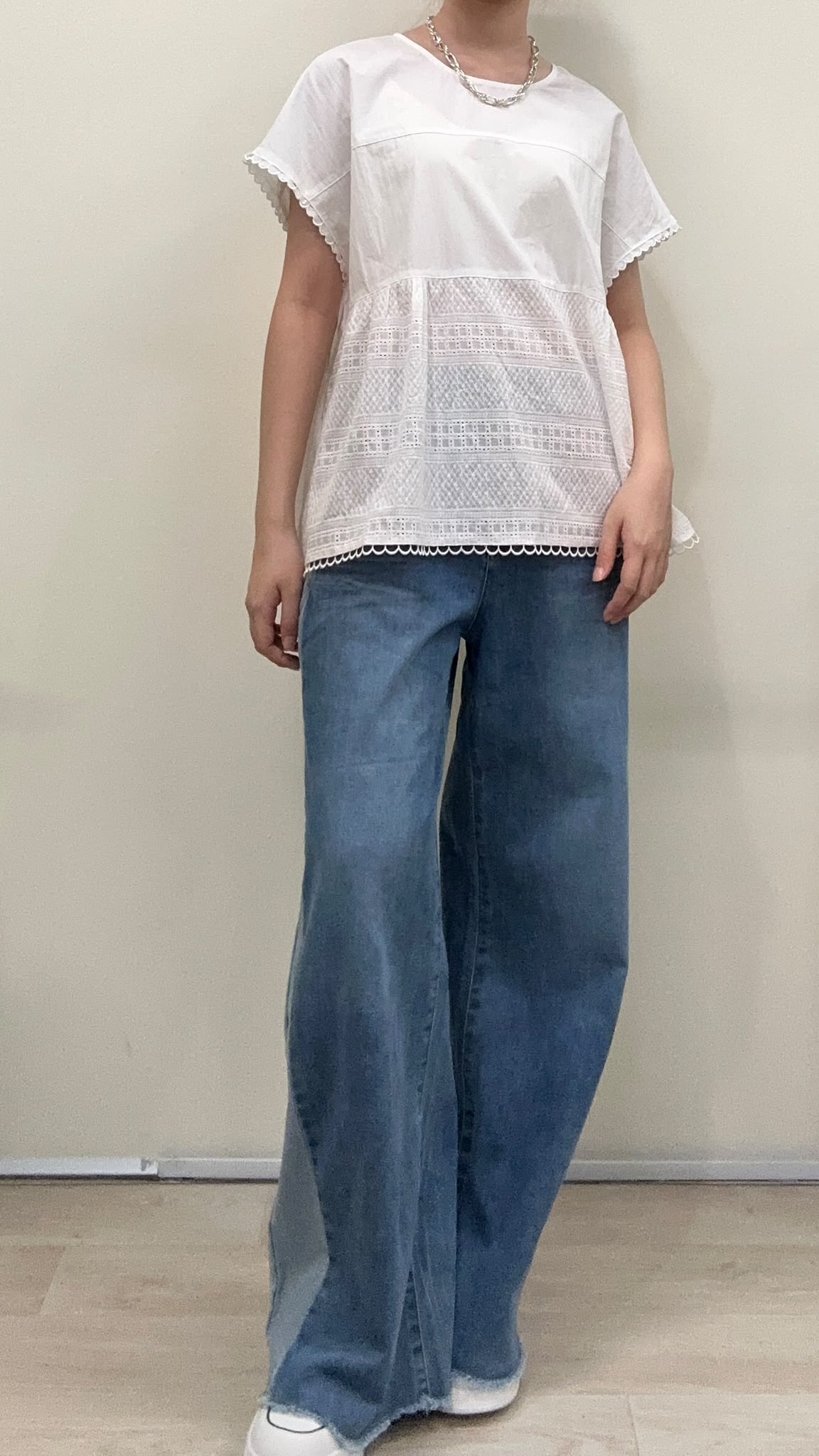 (D2421)Denim Pants