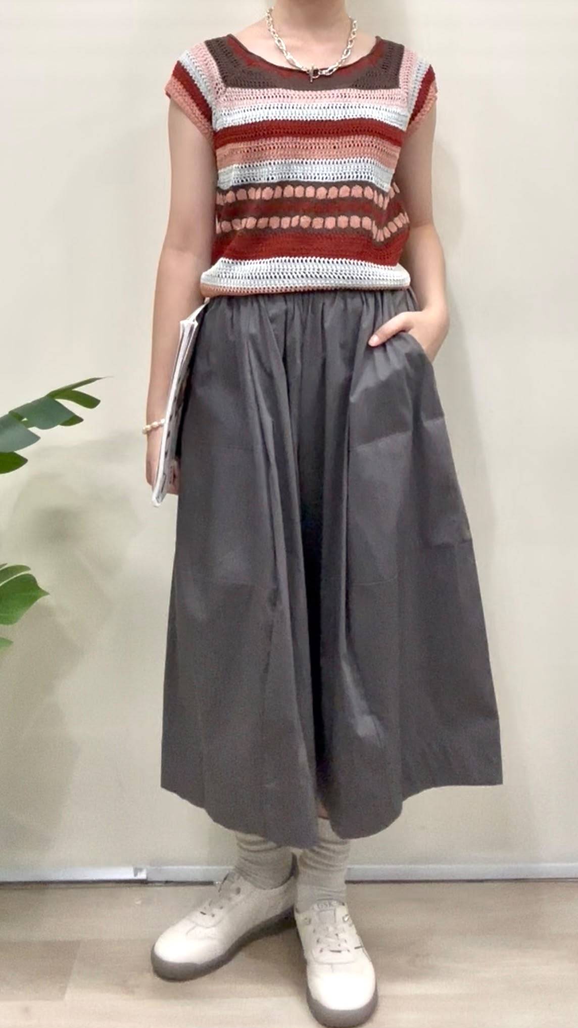 (D4561)Knitted Top