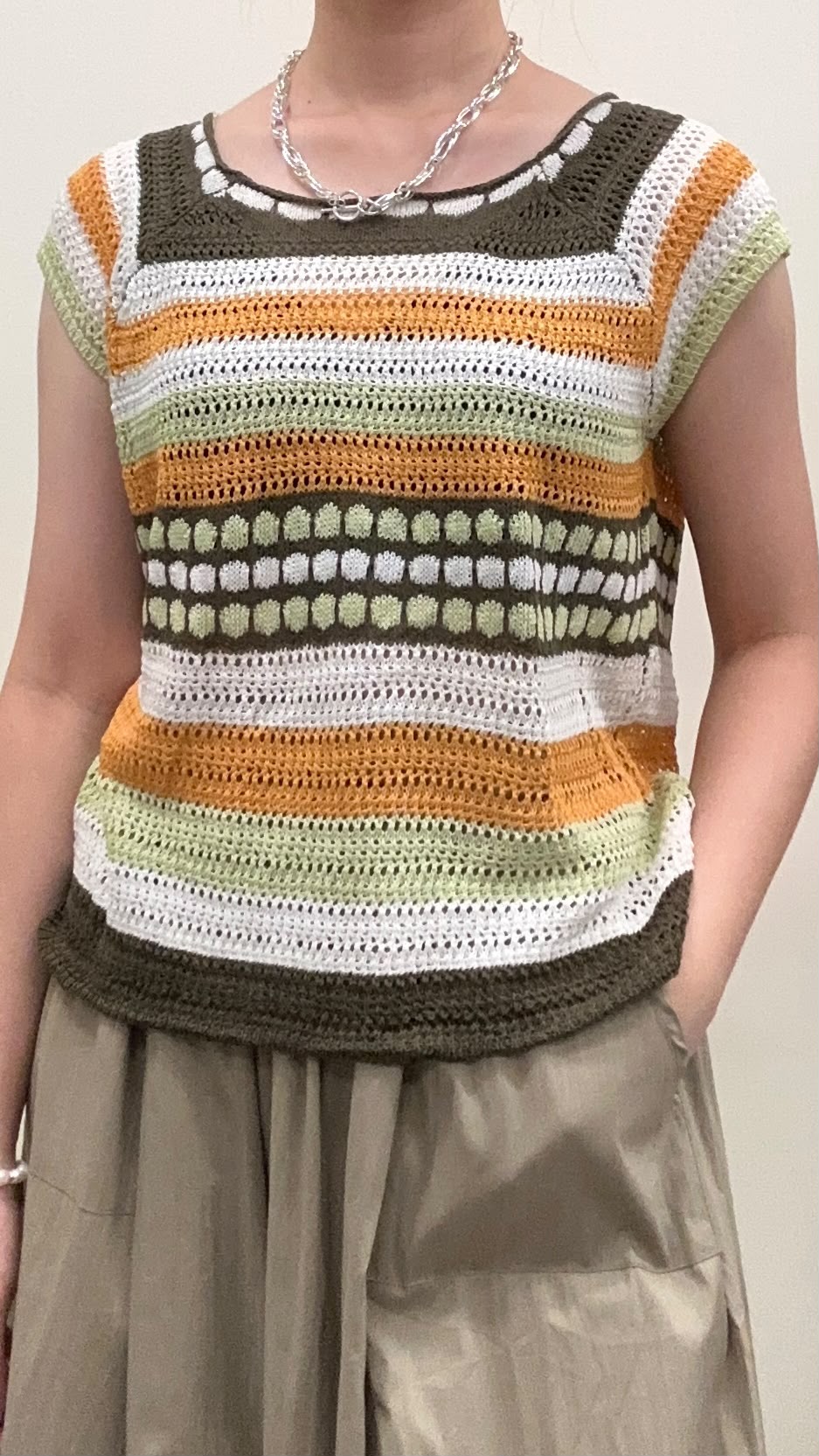 (D4561)Knitted Top