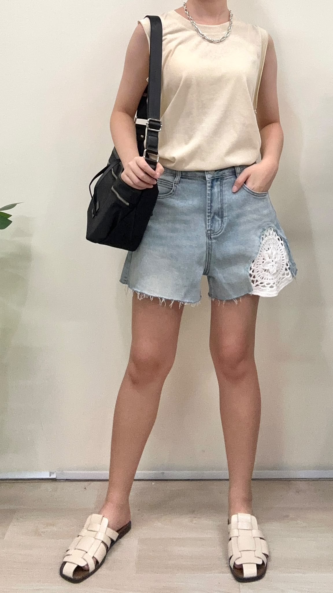(D2419)Denim Shorts