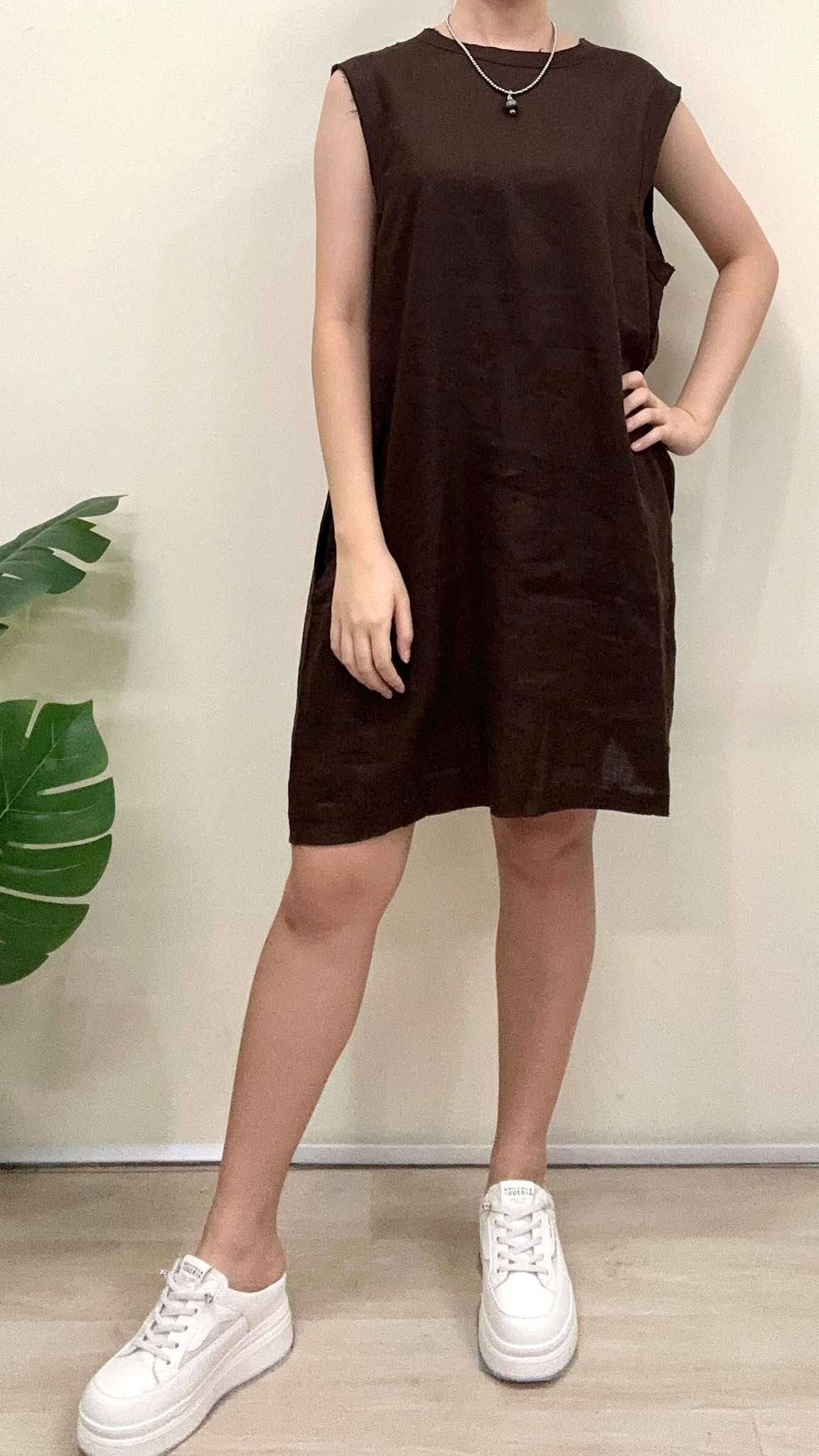 (D613)Linen Dress