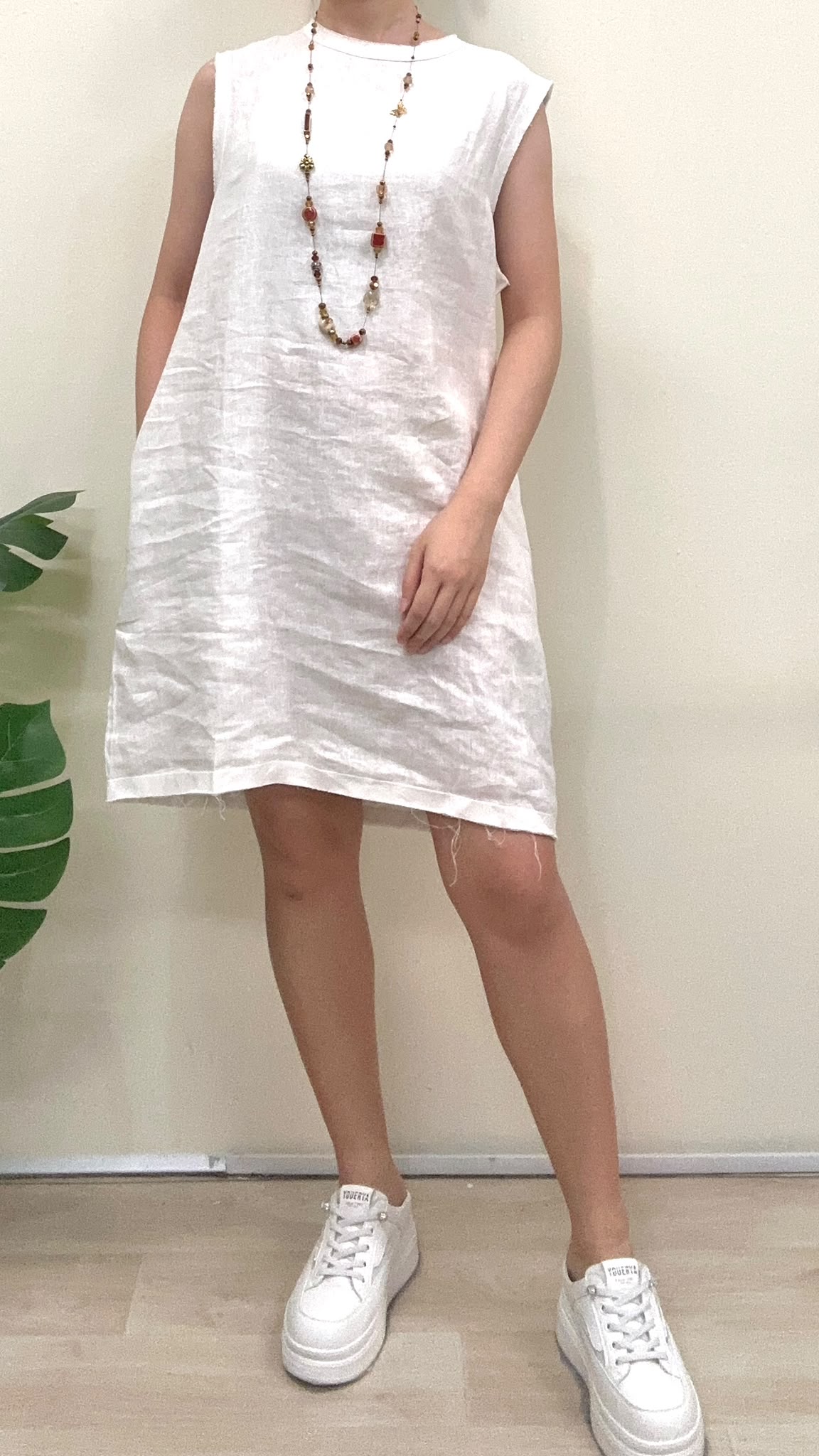 (D613)Linen Dress
