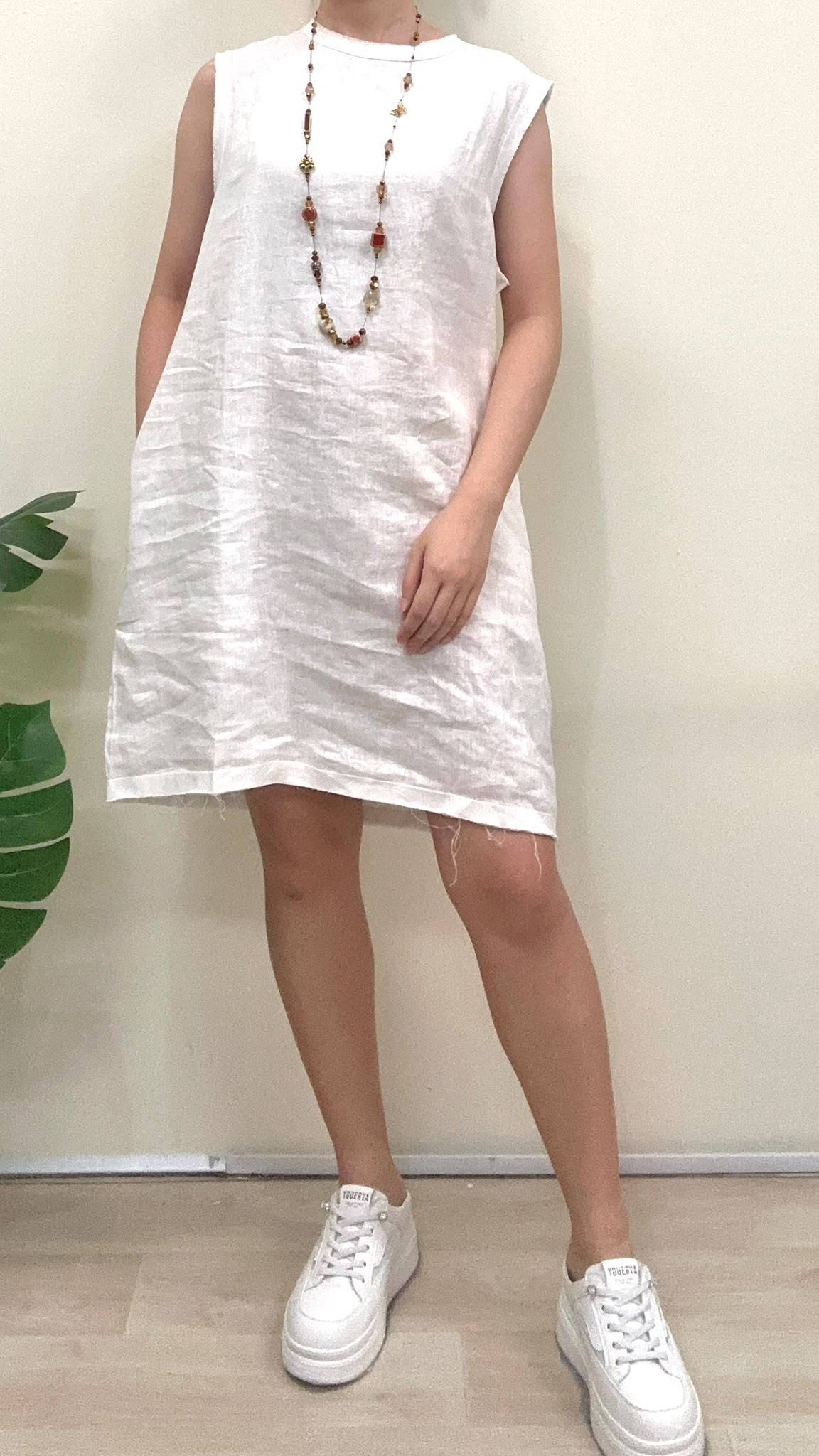 (D613)Linen Dress