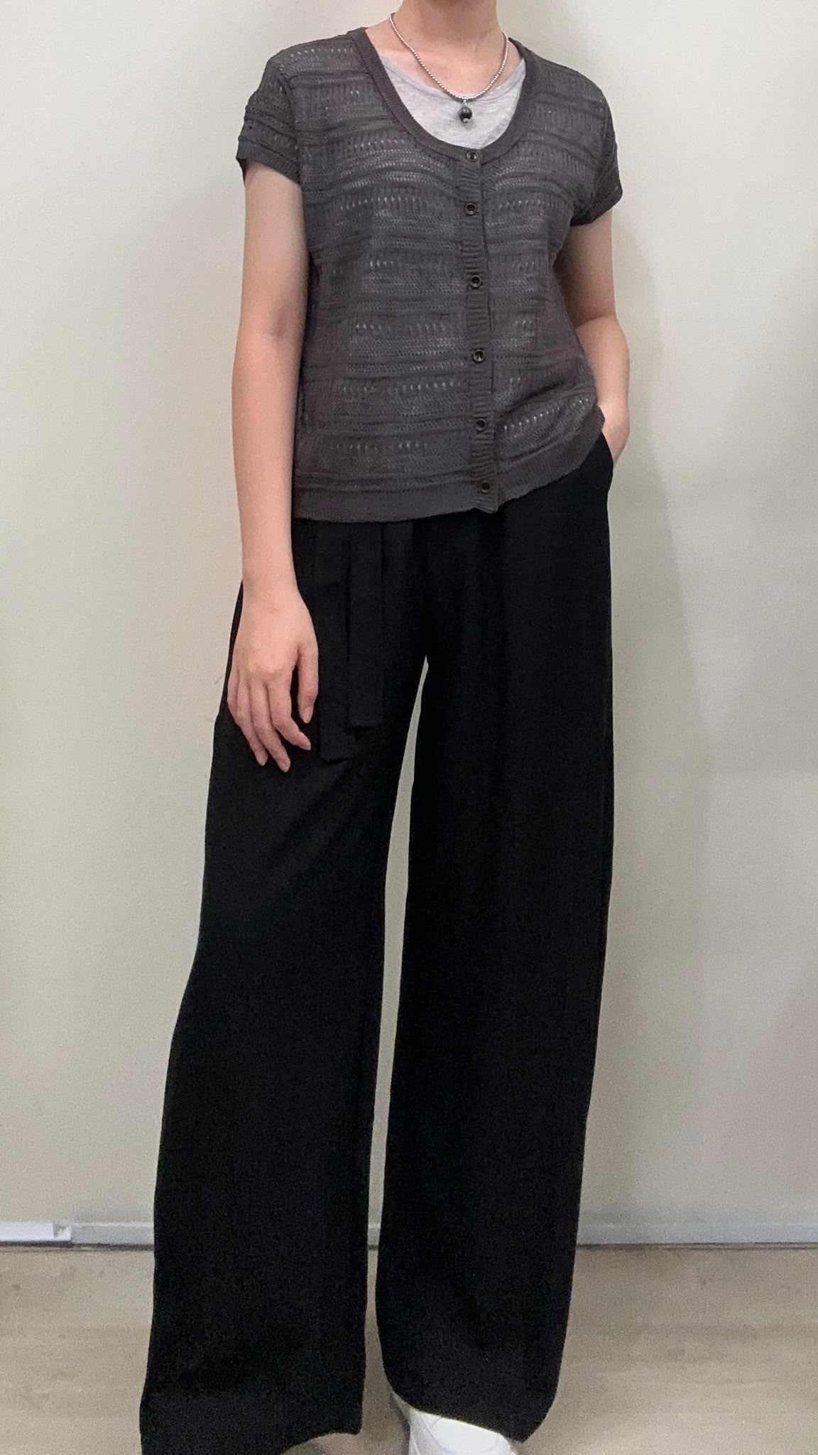 (D4571)Knitted Top