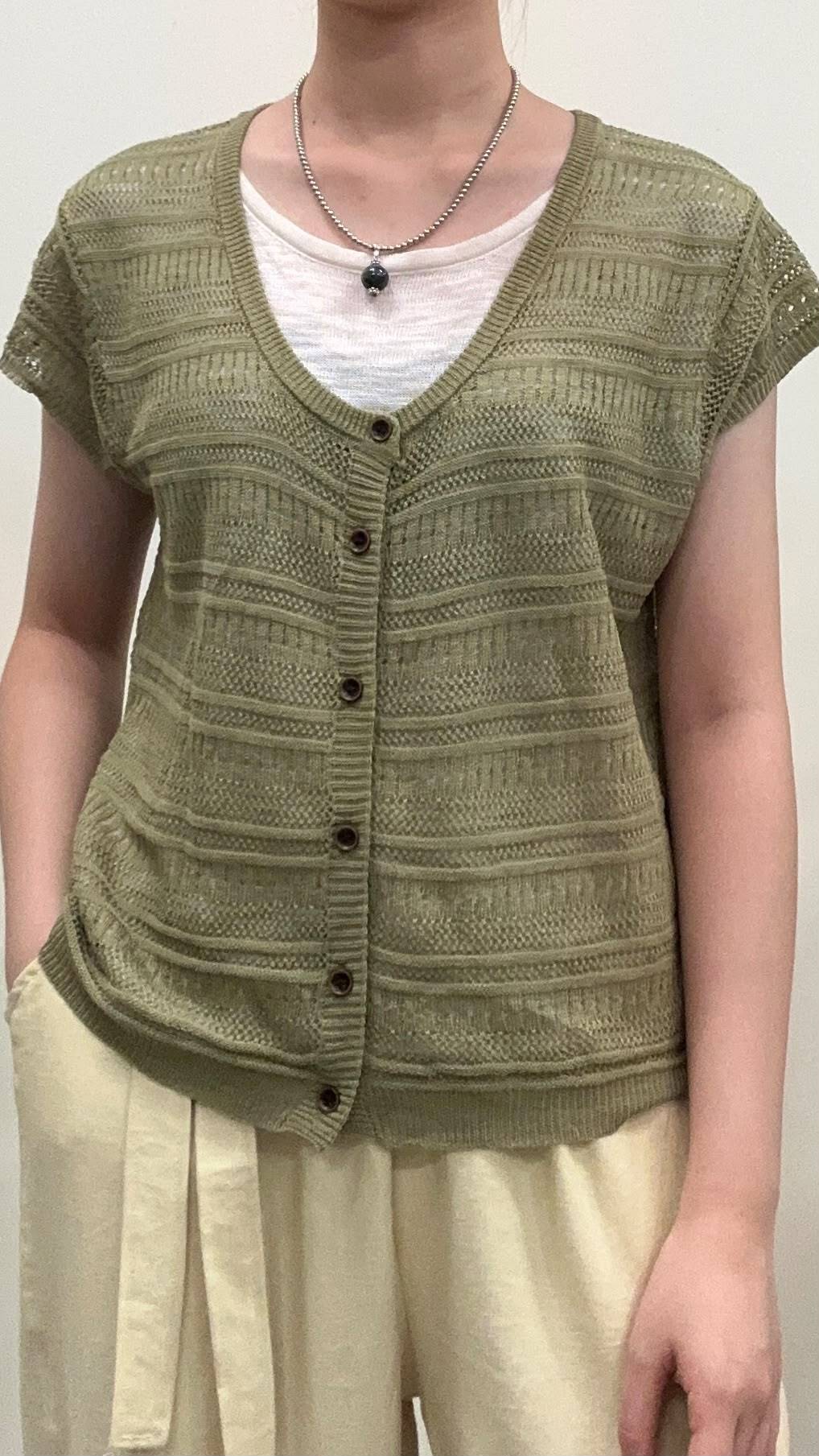 (D4571)Knitted Top