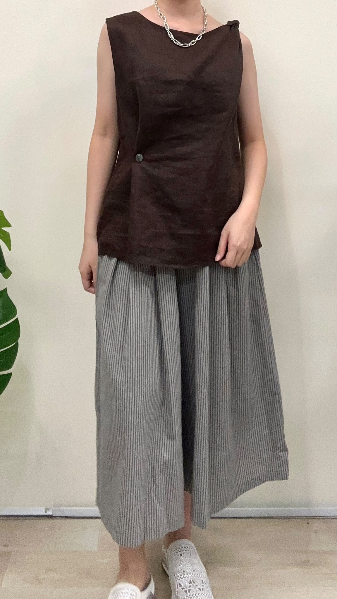 (D4550)Linen Top