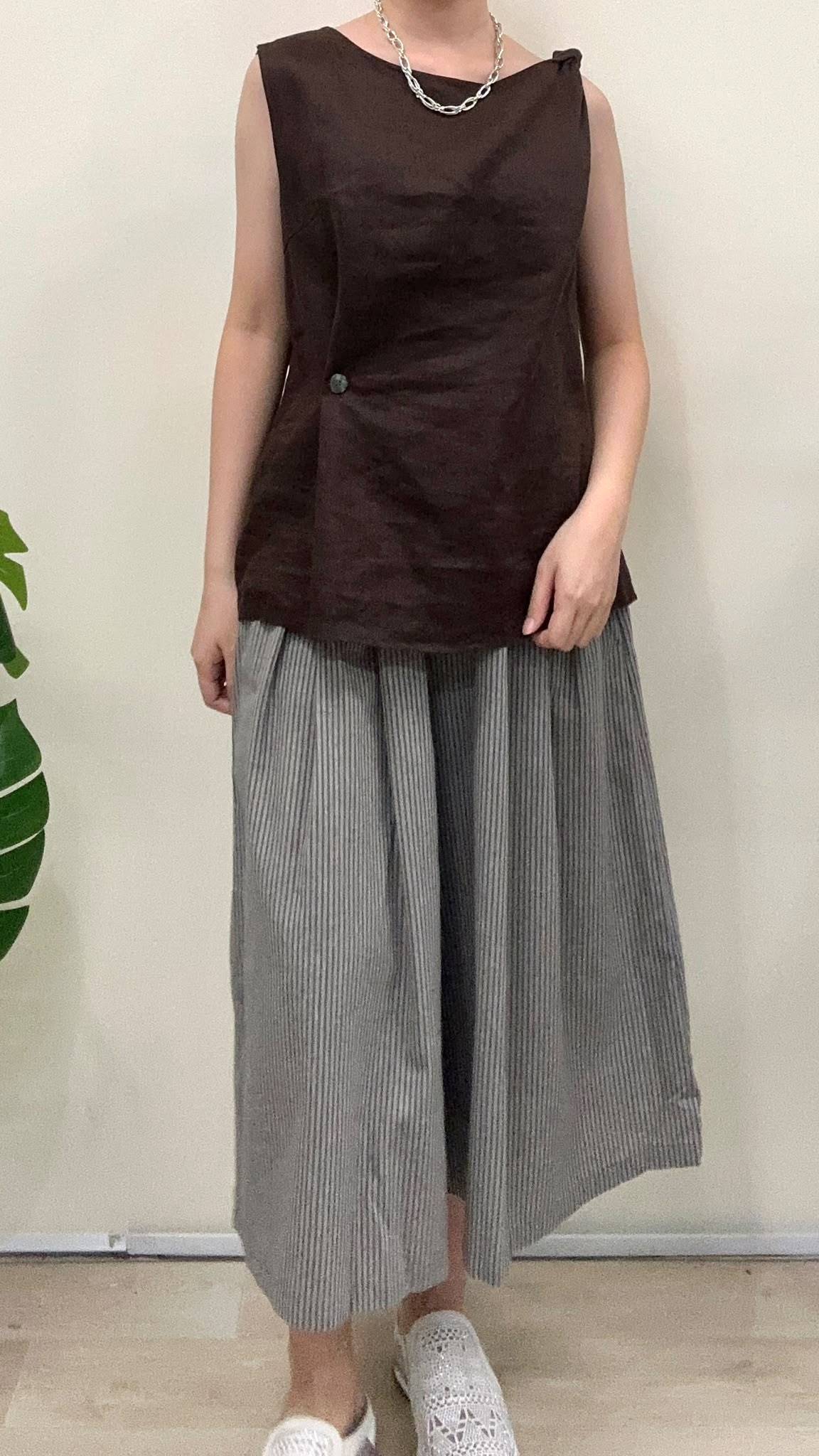 (D4550)Linen Top