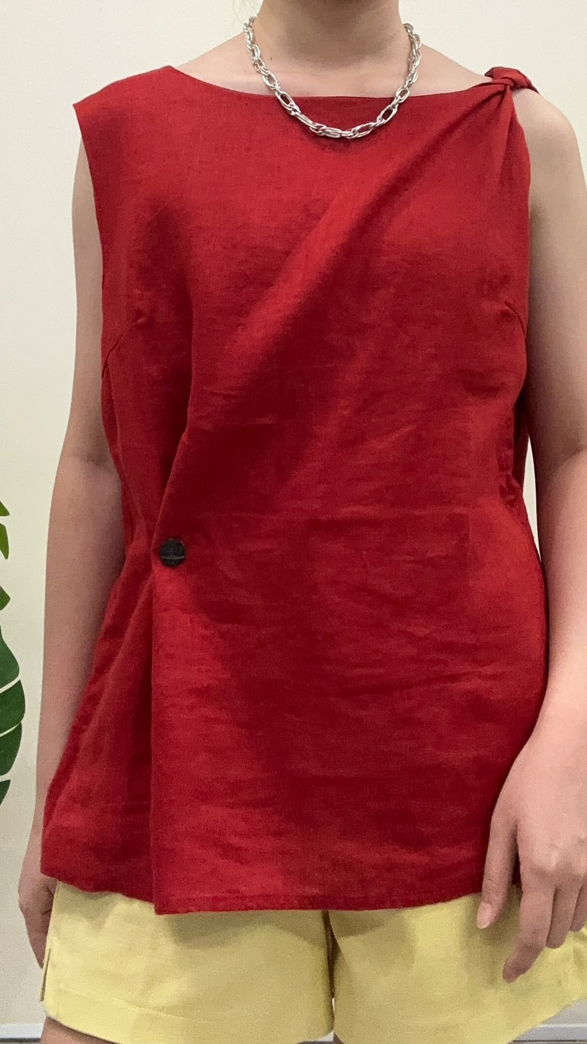 (D4550)Linen Top