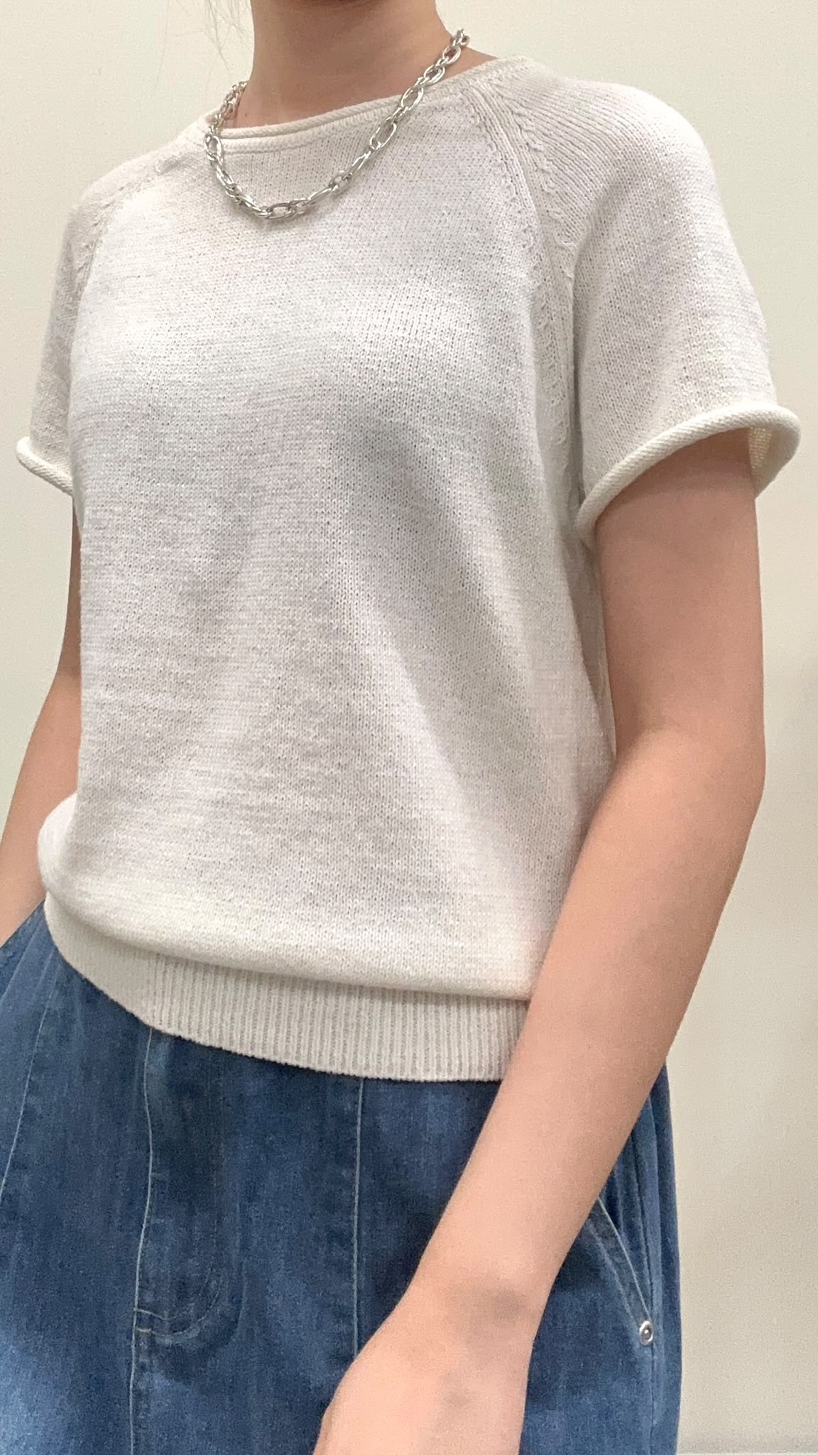 (D4607)Knitted Top
