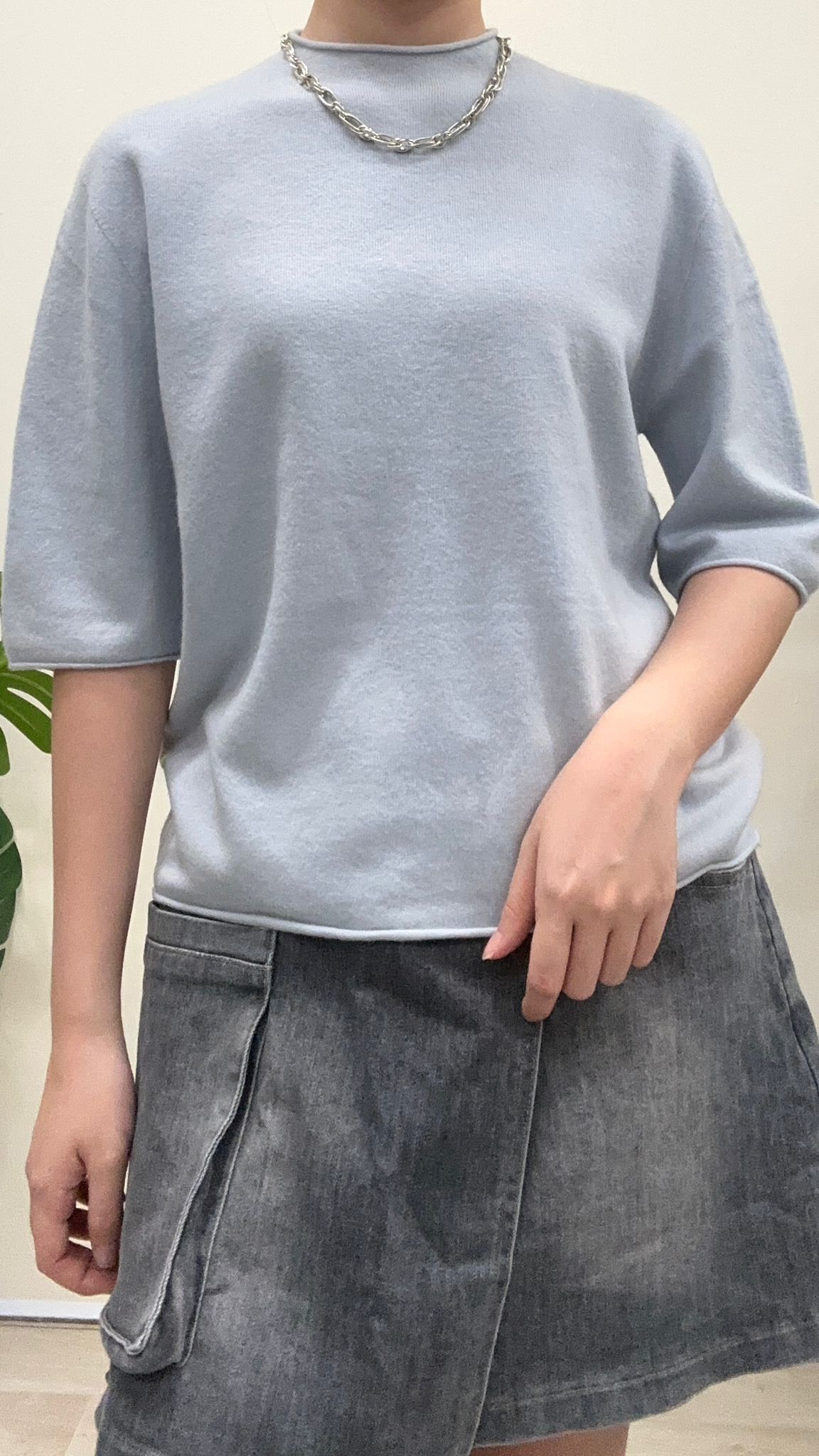 (D4645)Knitted Top