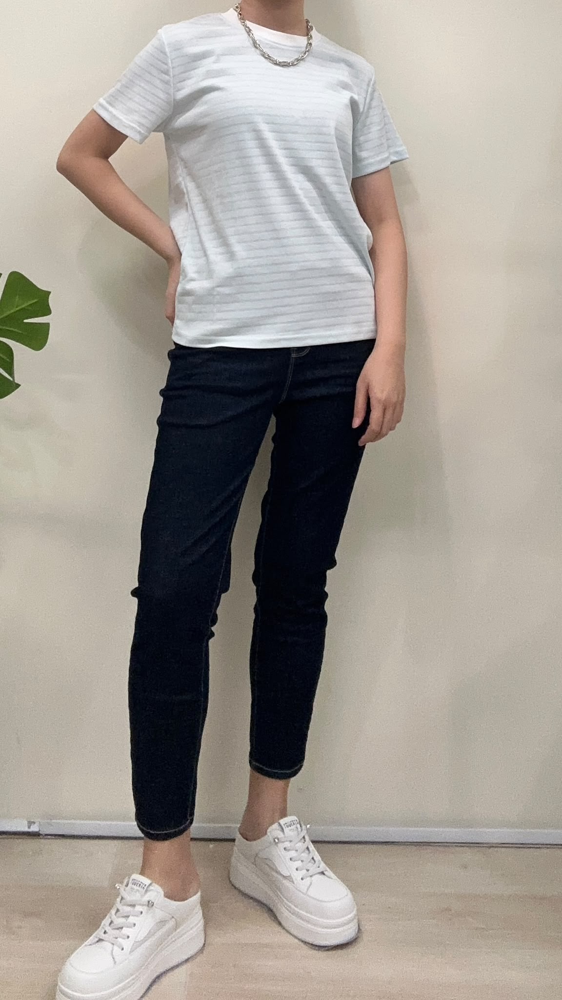 (D2482)Denim Pants