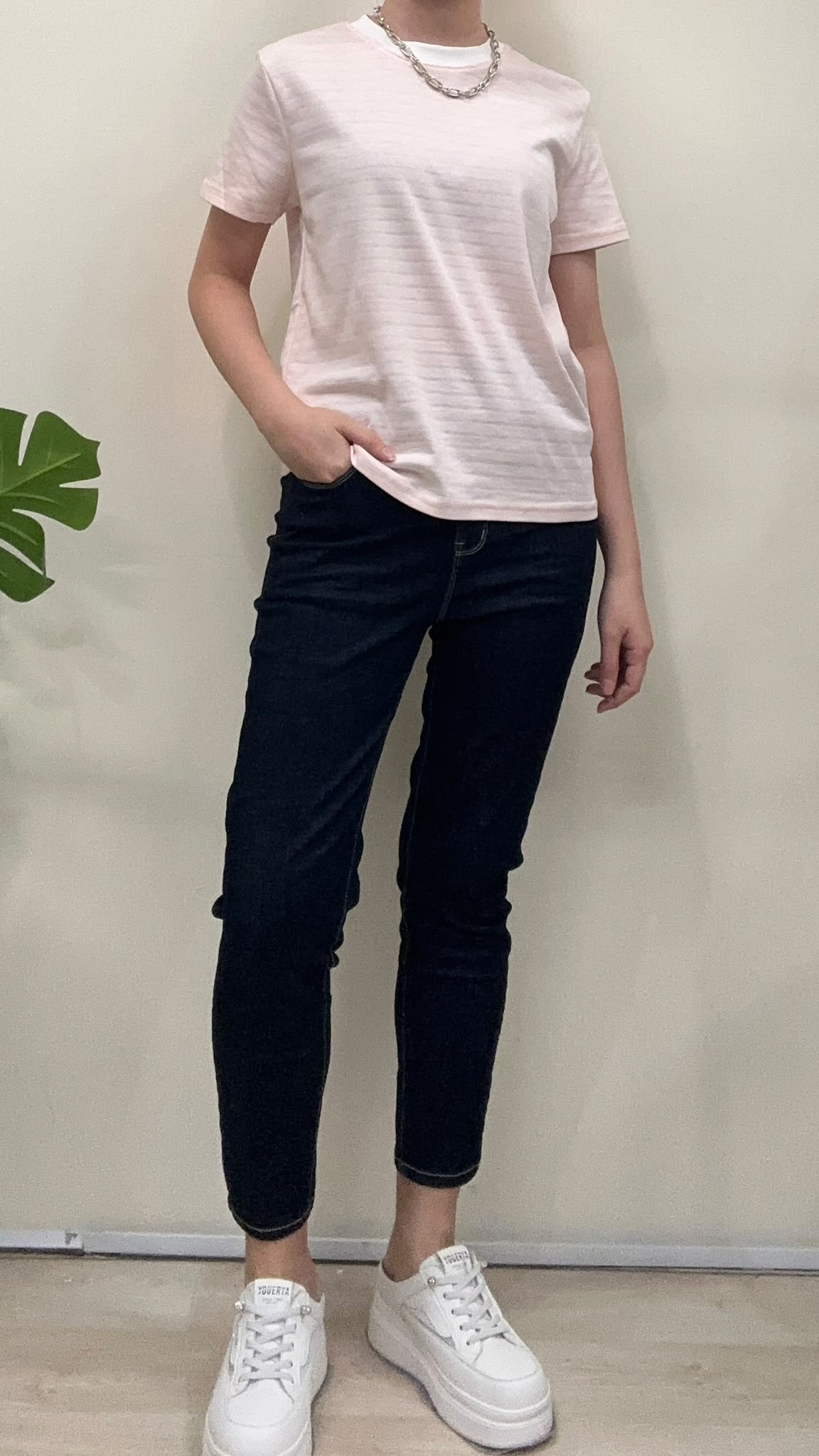 (D2482)Denim Pants