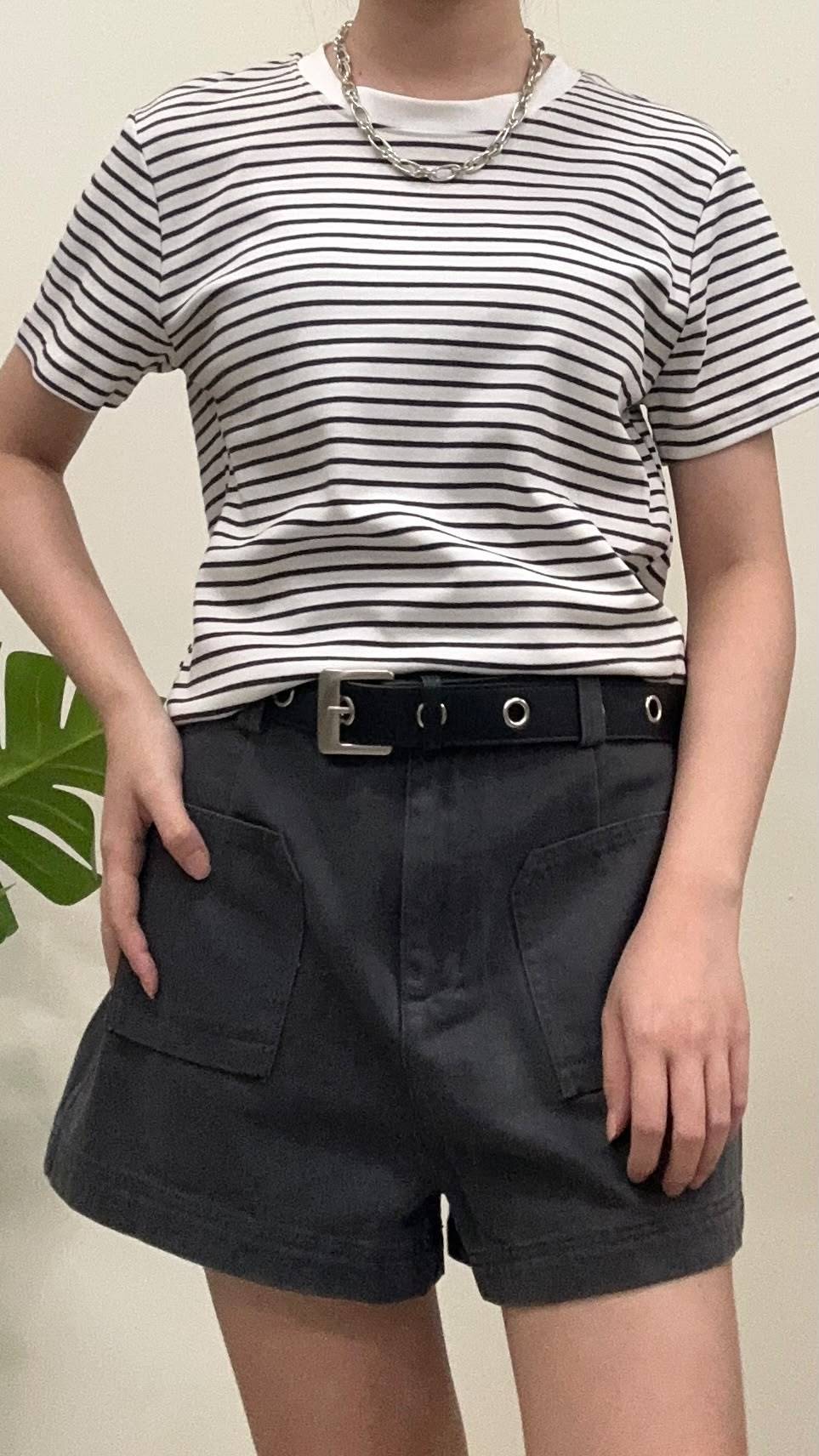 (D4666)Striped Top