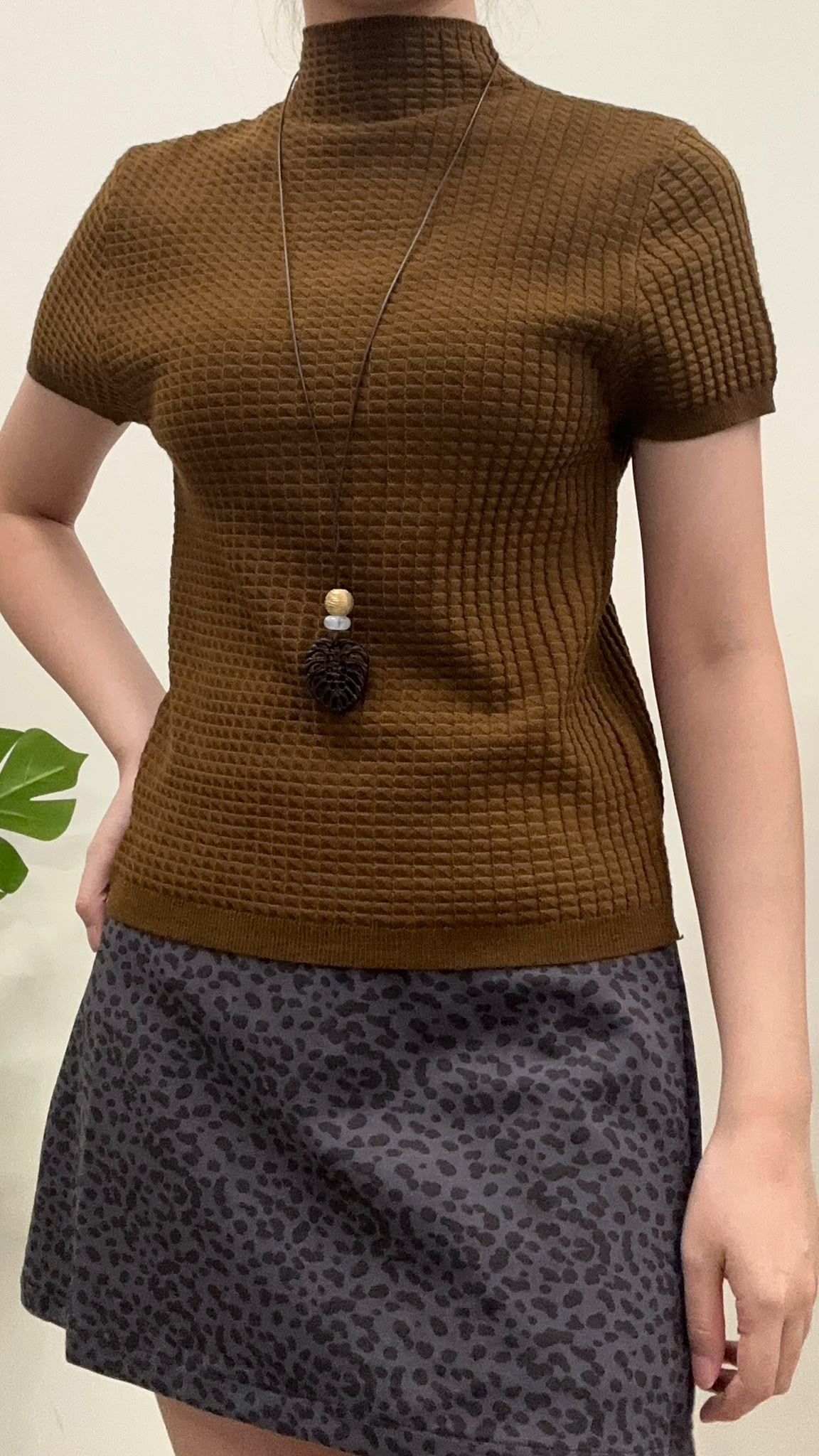 (D4692)Knitted Top