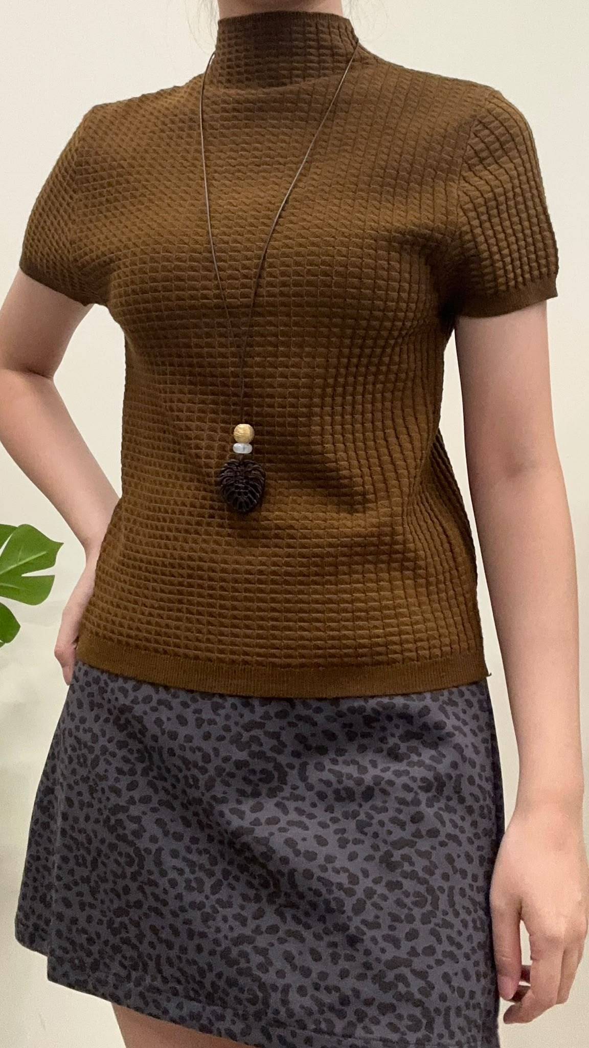 (D4692)Knitted Top