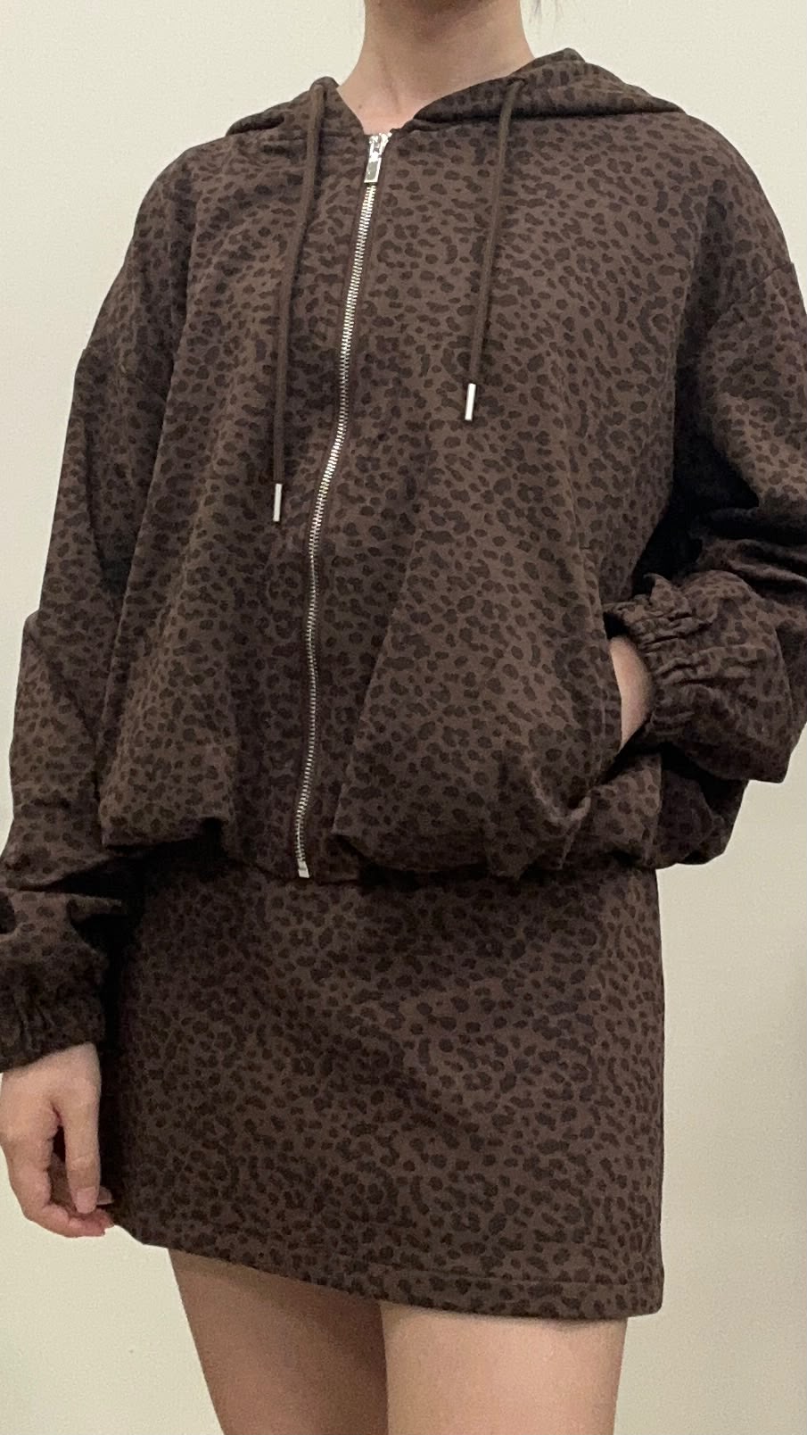 (D139)Leopard Pattern Jacket