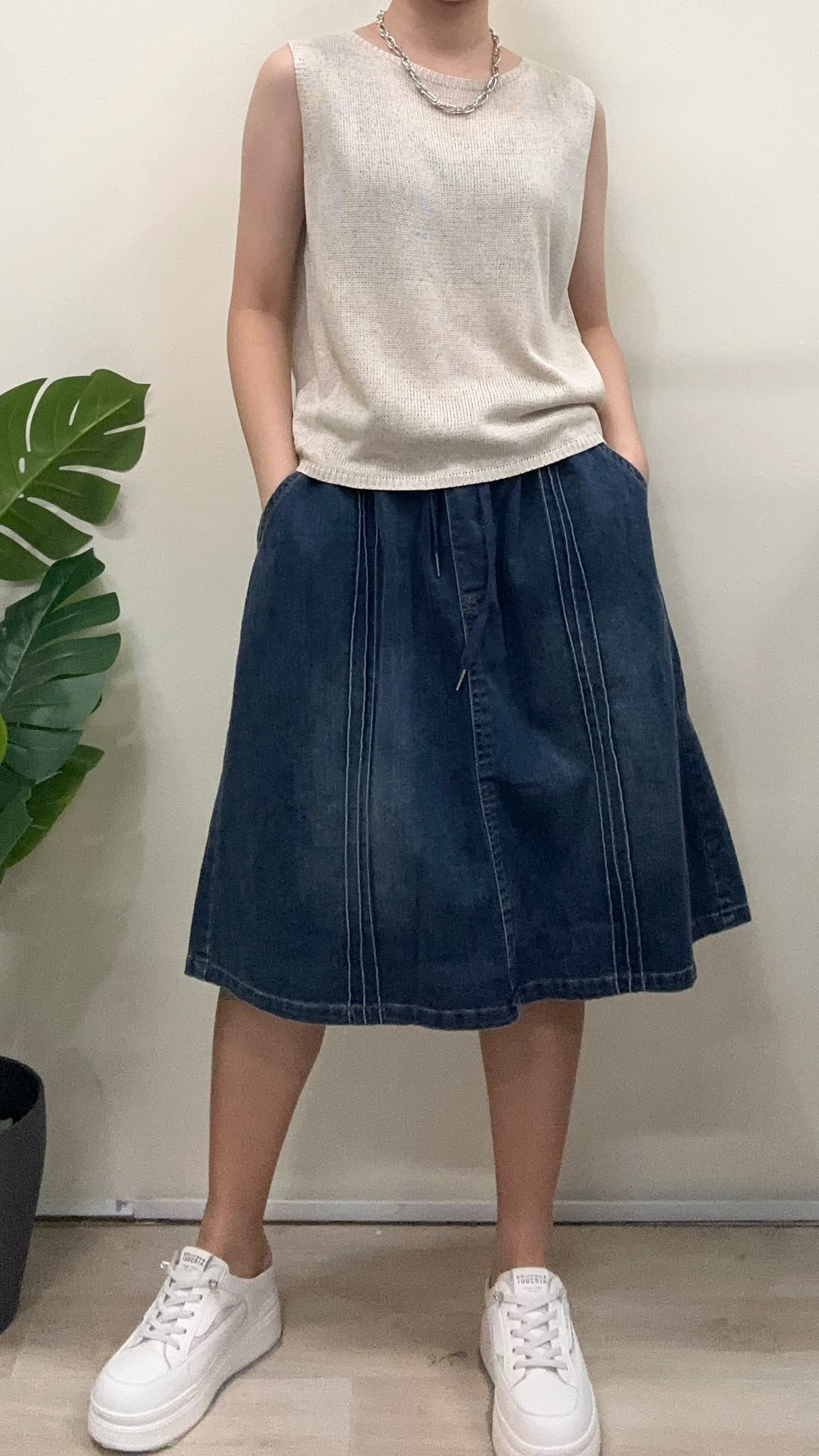(D4723)Knitted Top