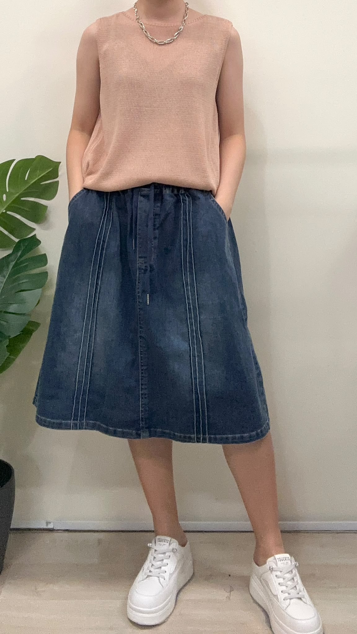 (D4723)Knitted Top
