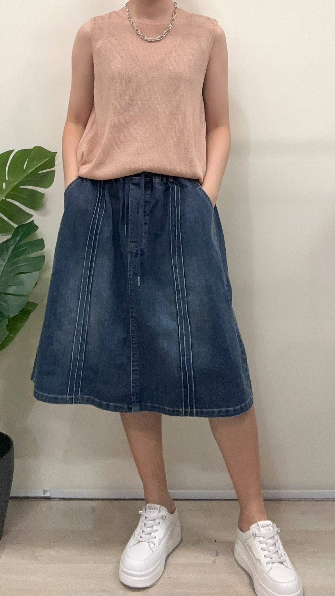 (D4723)Knitted Top