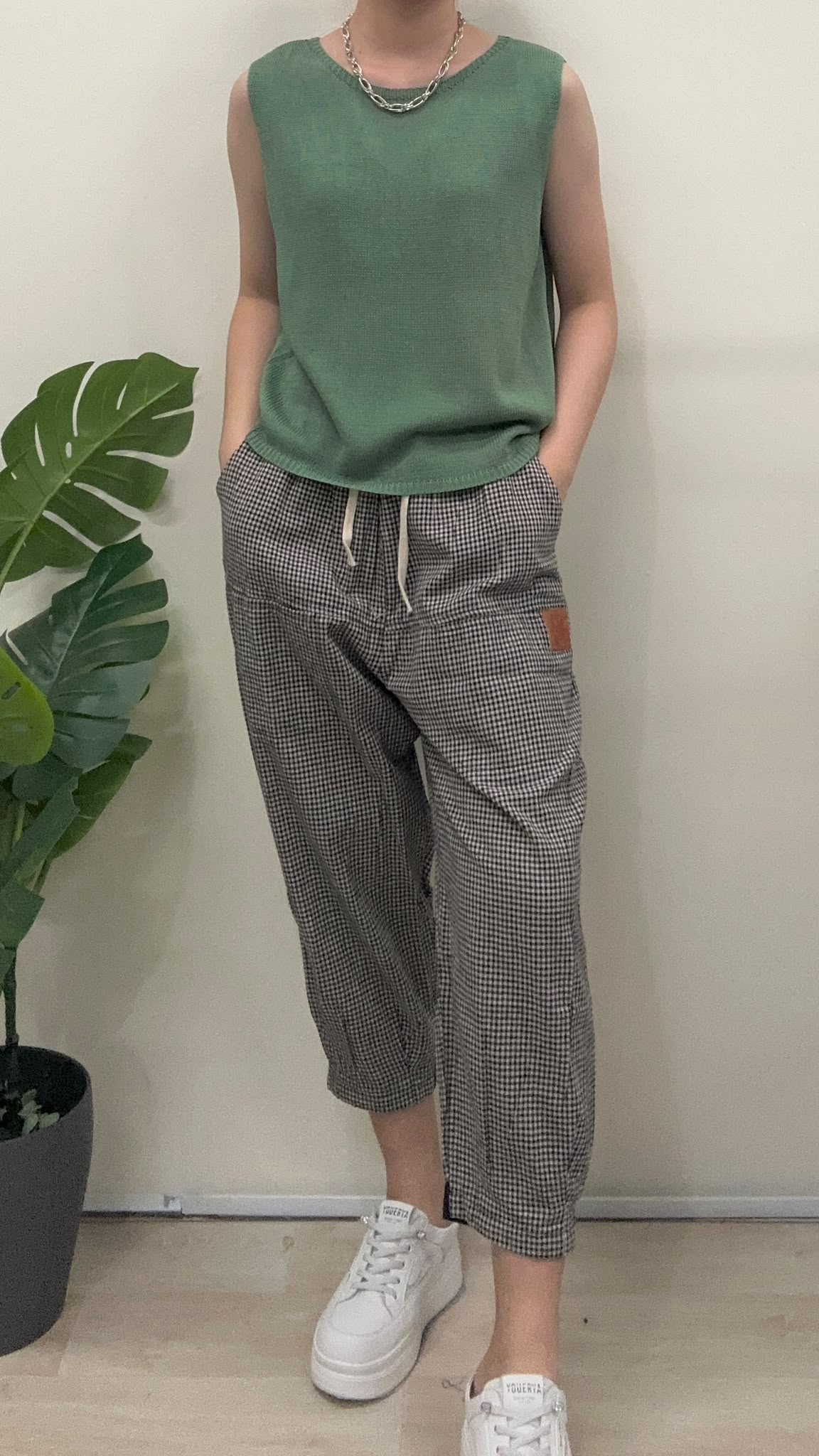 (D4723)Knitted Top