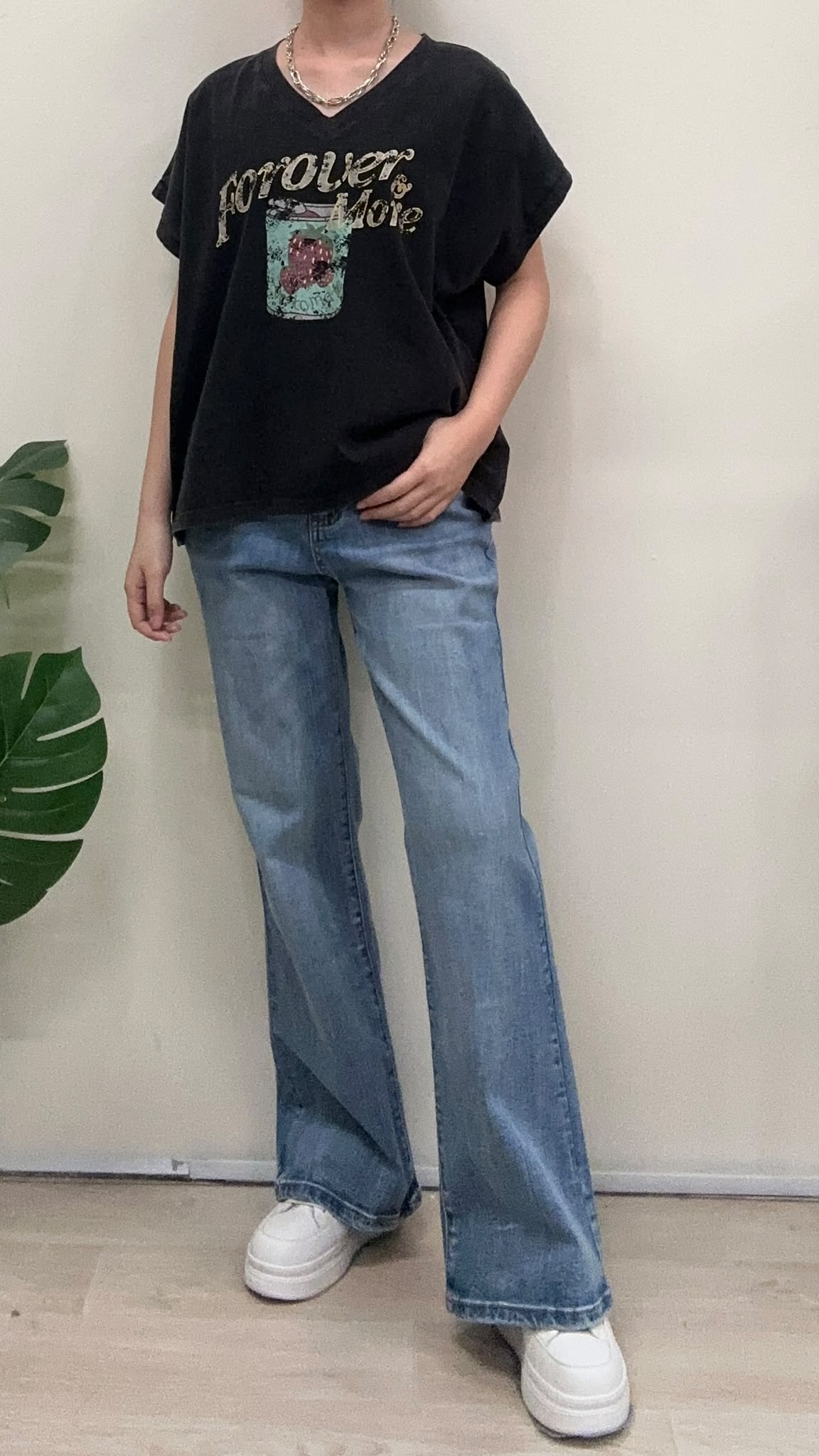 (D2519)Denim Pants