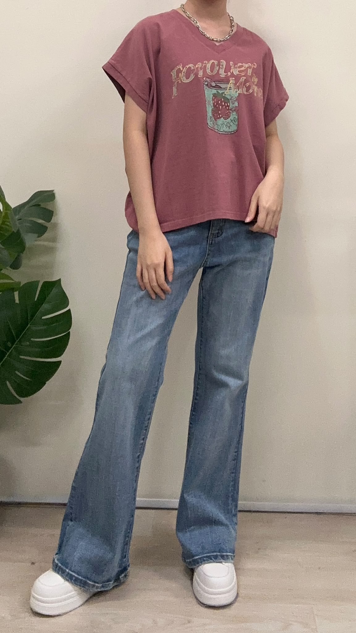 (D2519)Denim Pants
