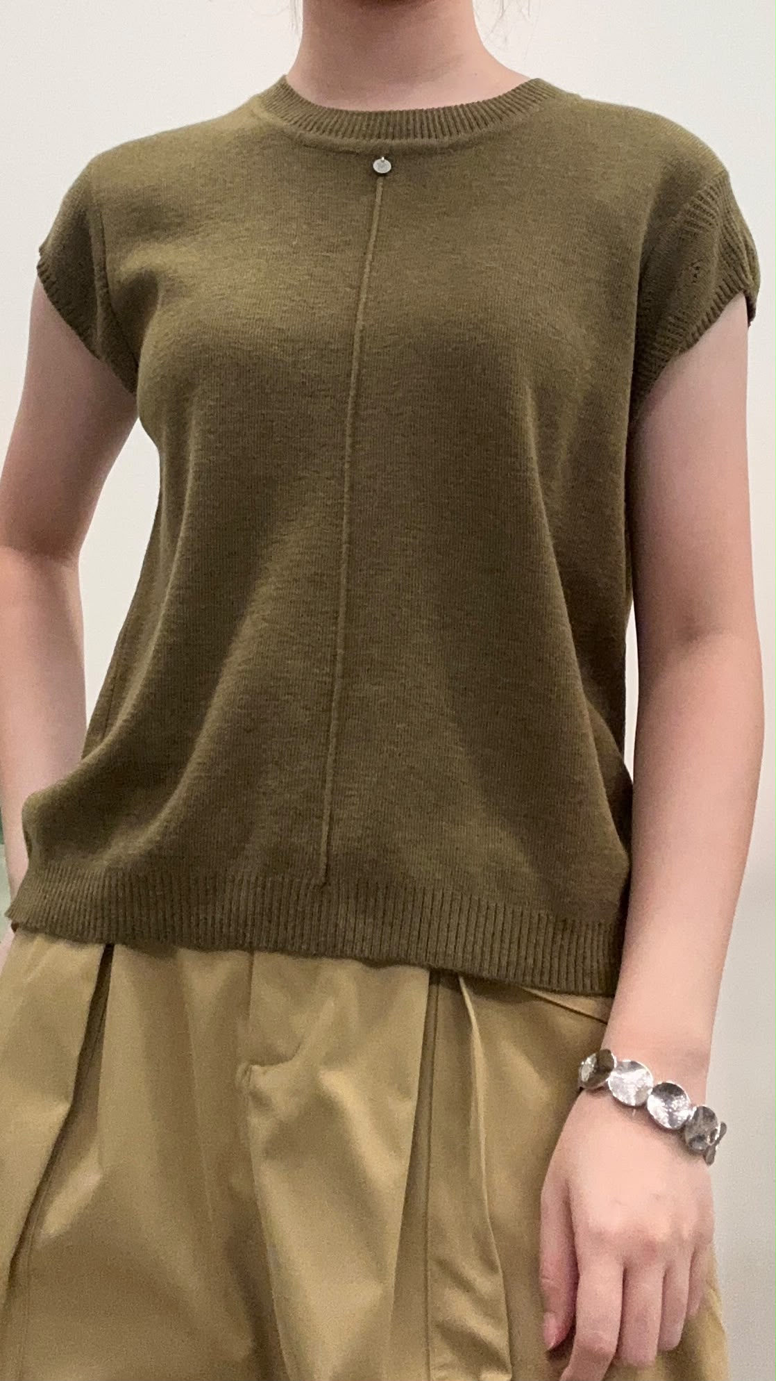 (D4738)Knitted Top